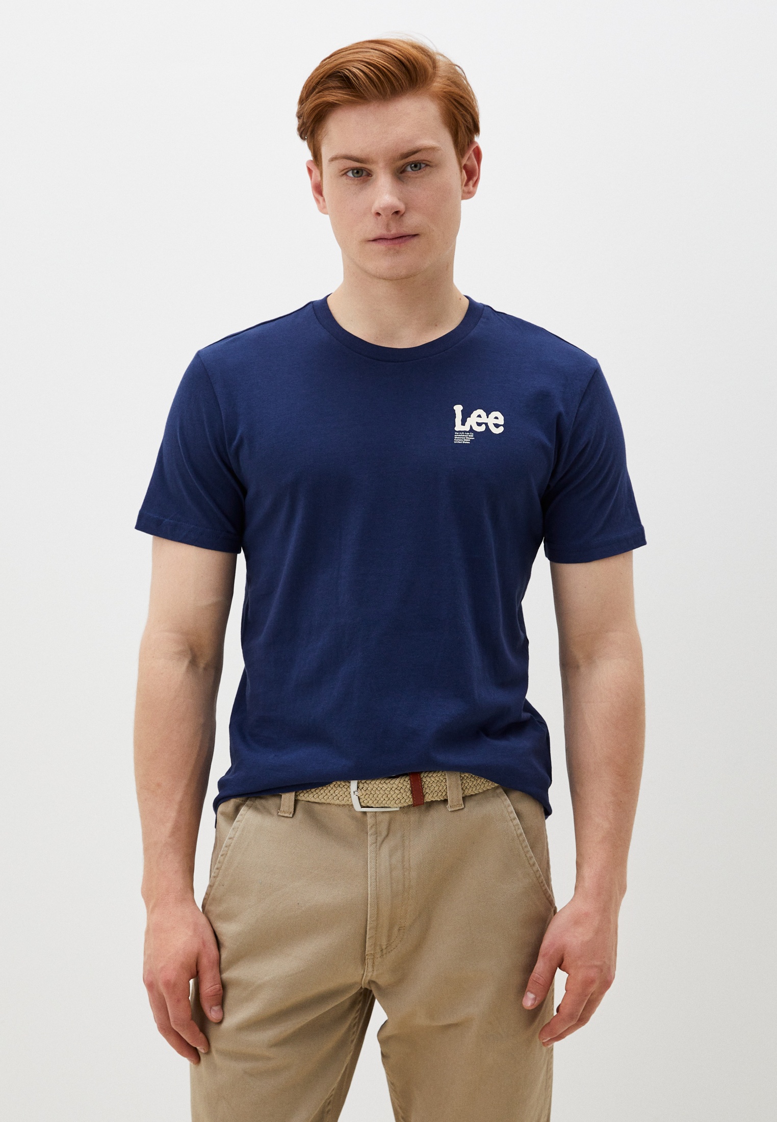 Футболка Lee REGULAR, цвет: синий, RTLADN309601 — купить в интернет ...