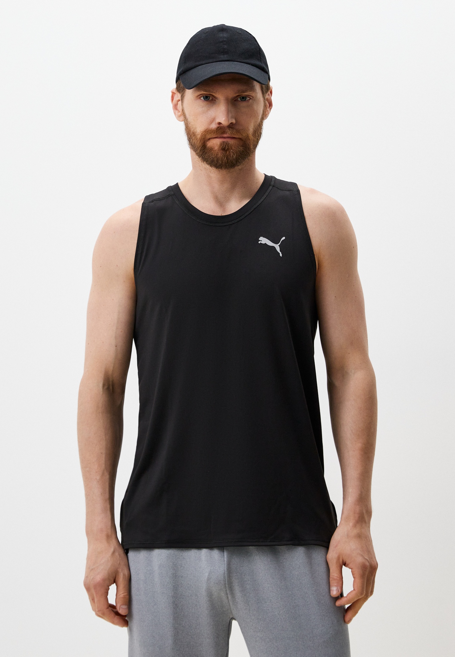 Майка спортивная PUMA RUN CLOUDSPUN TANK, цвет: черный, RTLADN676101 ...