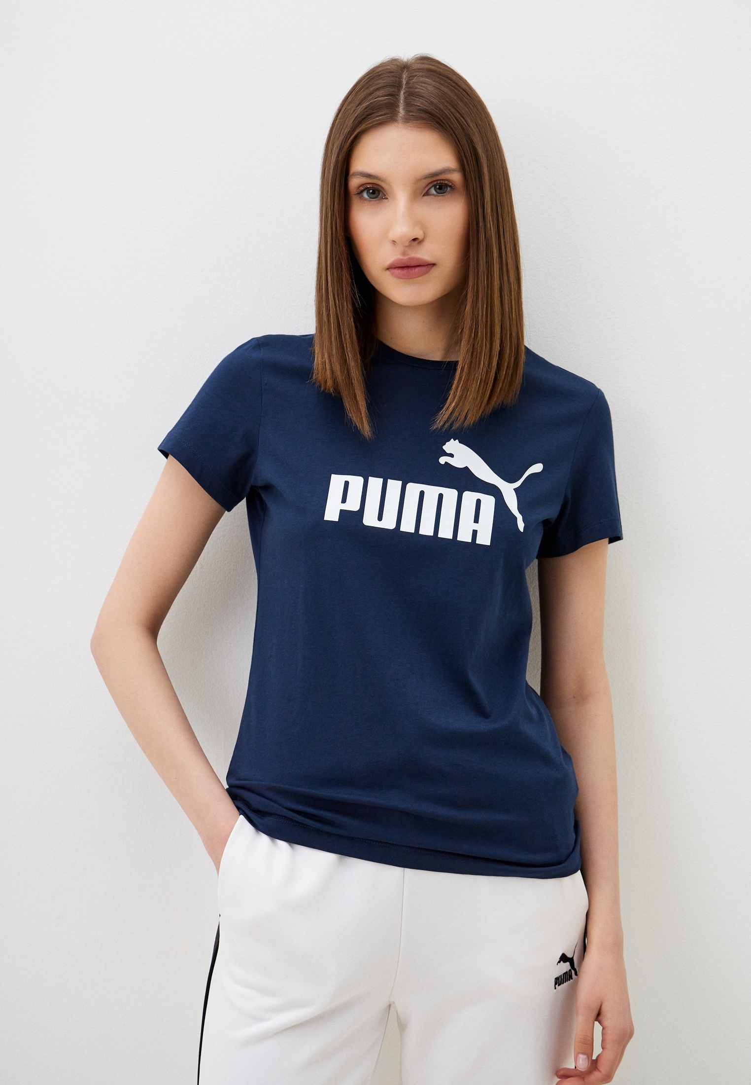 Футболка PUMA ESS Logo Tee (s), цвет: синий, RTLADN678301 — купить в ...