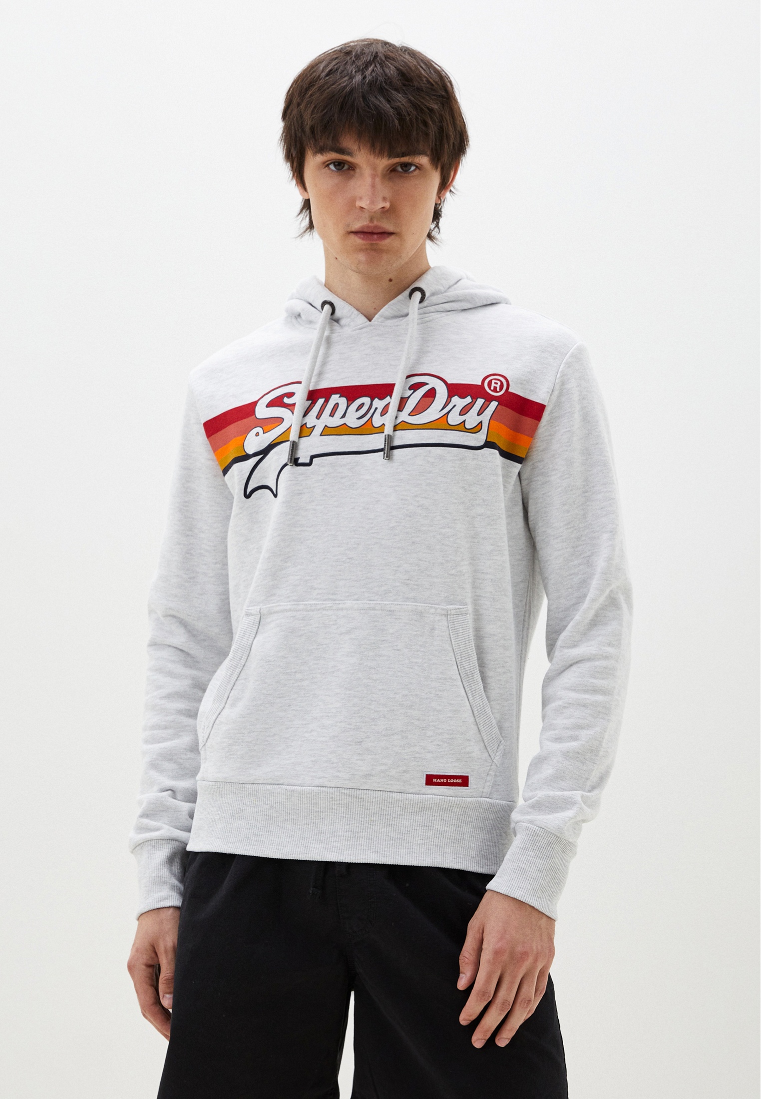 Худи Superdry, цвет: серый, RTLADN931401 — купить в интернет-магазине ...