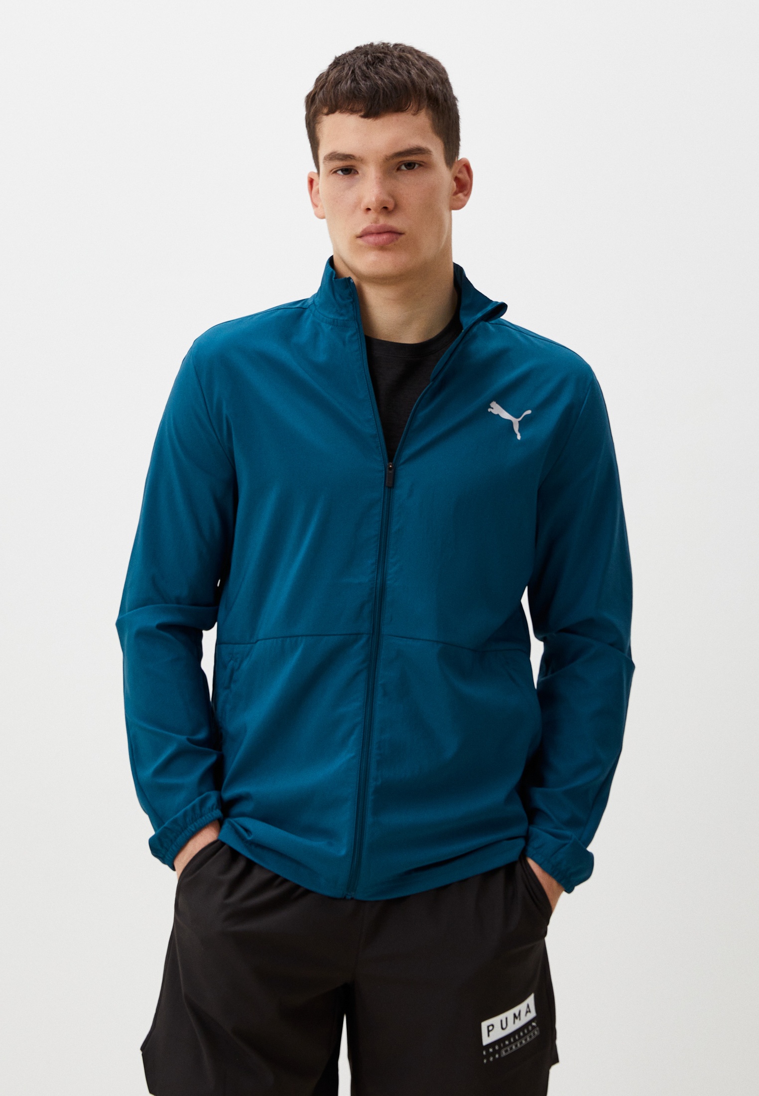 Ветровка PUMA RUN FAVORITE WOVEN JACKET M, цвет: бирюзовый ...