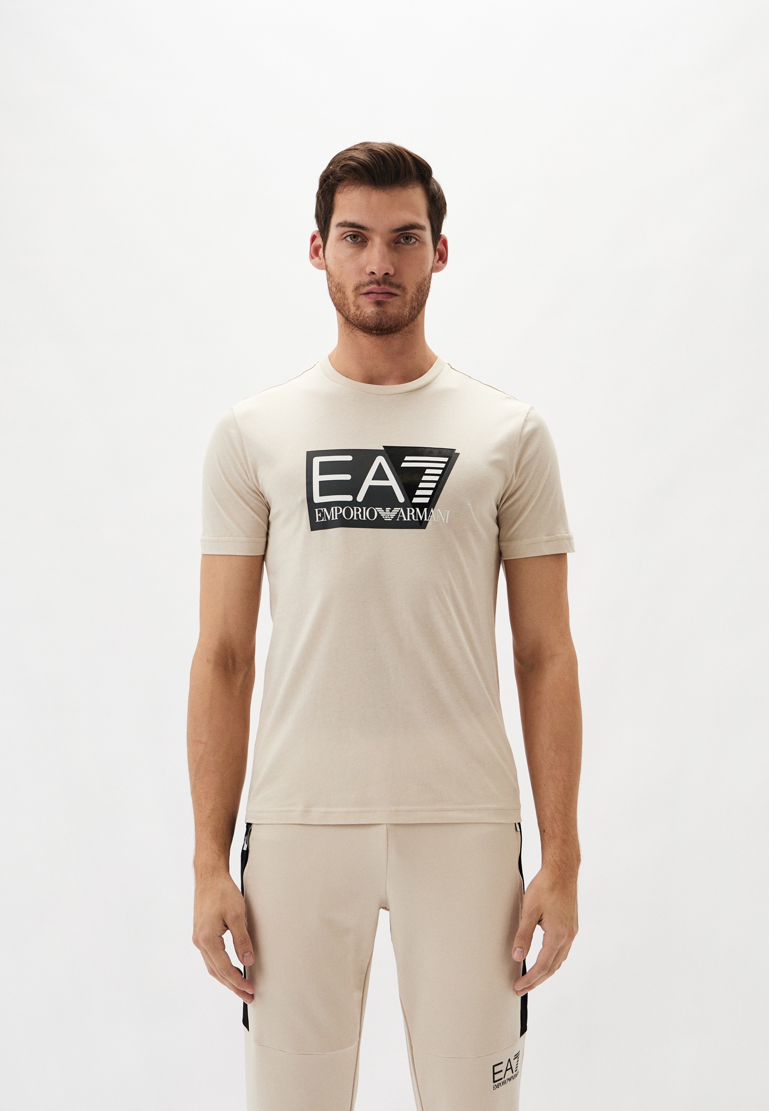 Футболка EA7 VISIBILITY M, цвет: бежевый, RTLADN984901 — купить в ...