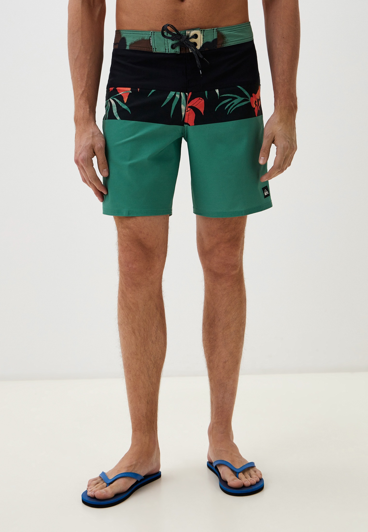 Шорты для плавания Quiksilver SURFSILK, цвет: зеленый, RTLADO003201 ...