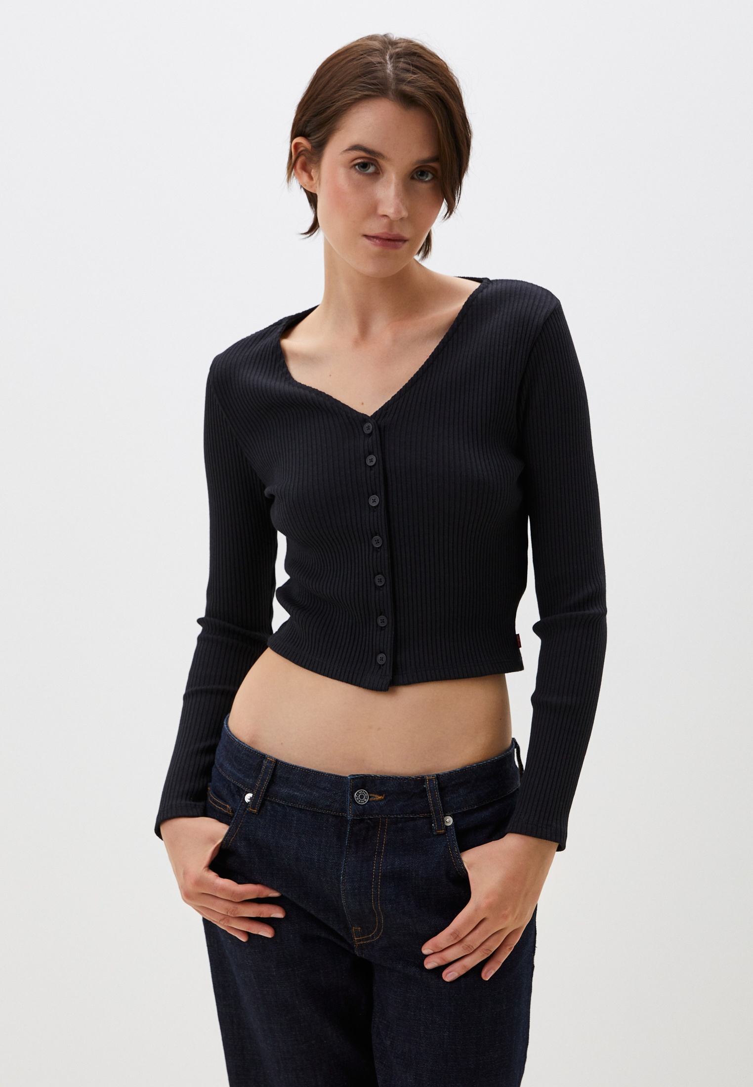 Кардиган Levi's®, цвет: черный, RTLADO020001 — купить в интернет ...