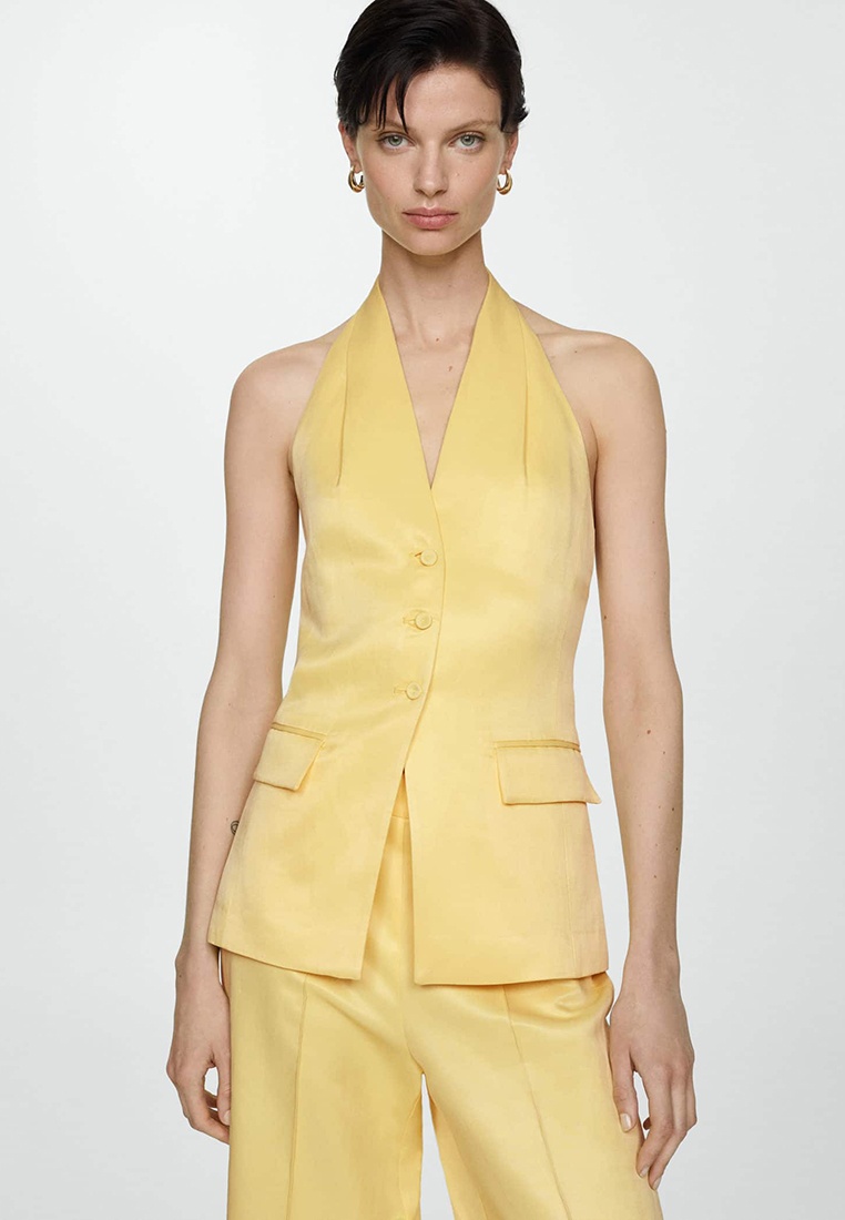 Жилет Mango LIMONE, цвет: желтый, RTLADO113301 — купить в интернет ...