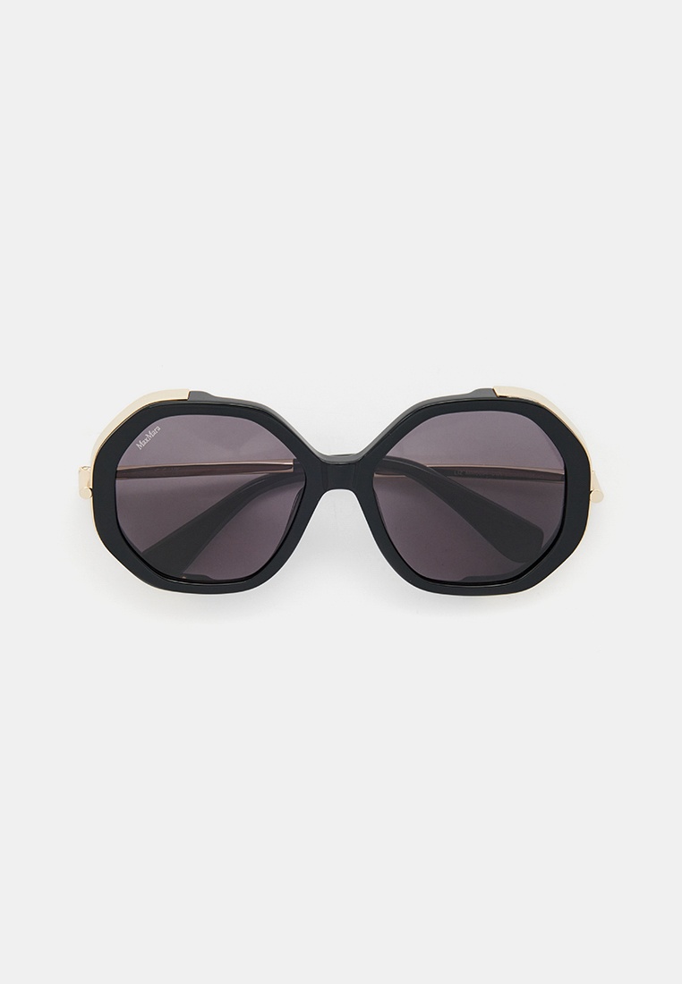 Очки солнцезащитные Max Mara MM 0094 01A, цвет: черный, RTLADO174201 ...