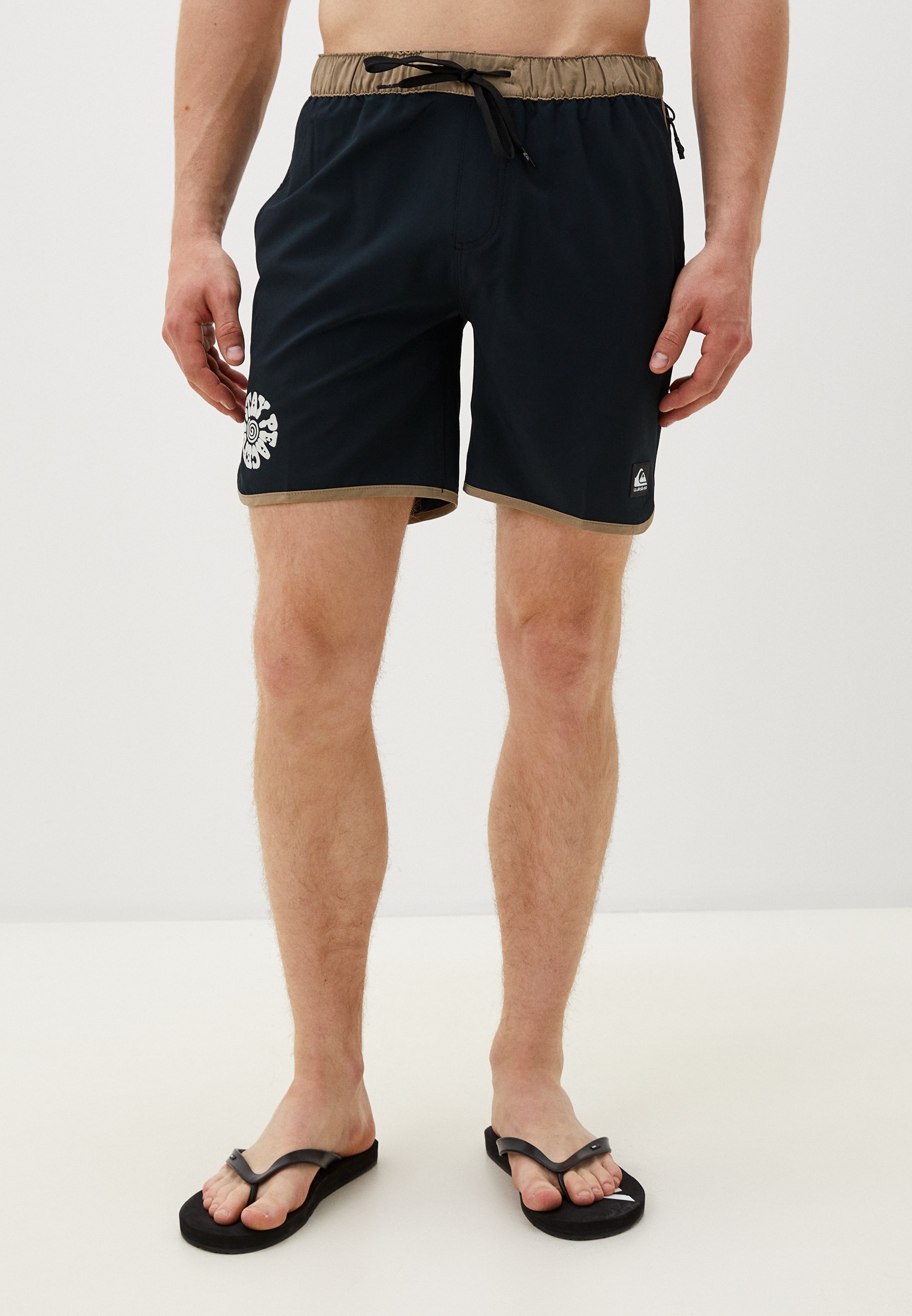 Шорты для плавания Quiksilver OMNI SCALLOP, цвет: черный, RTLADO371401 ...