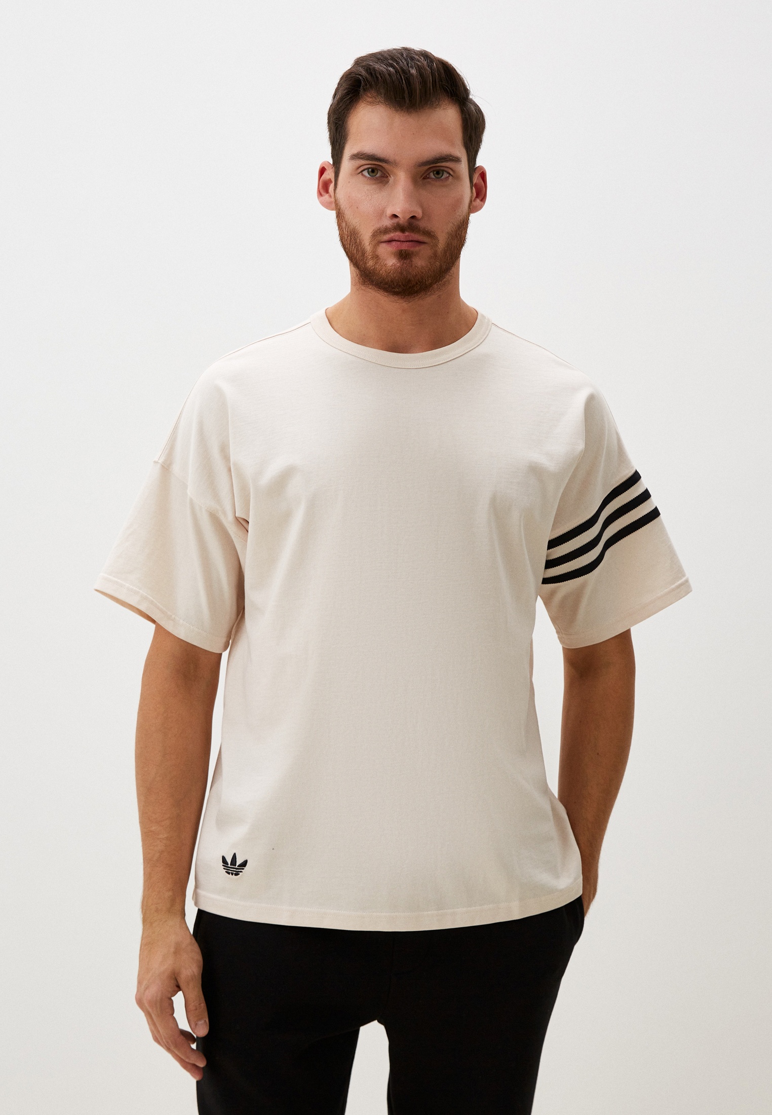 Футболка adidas Originals NEU C TEE, цвет: бежевый, RTLADO482301 ...