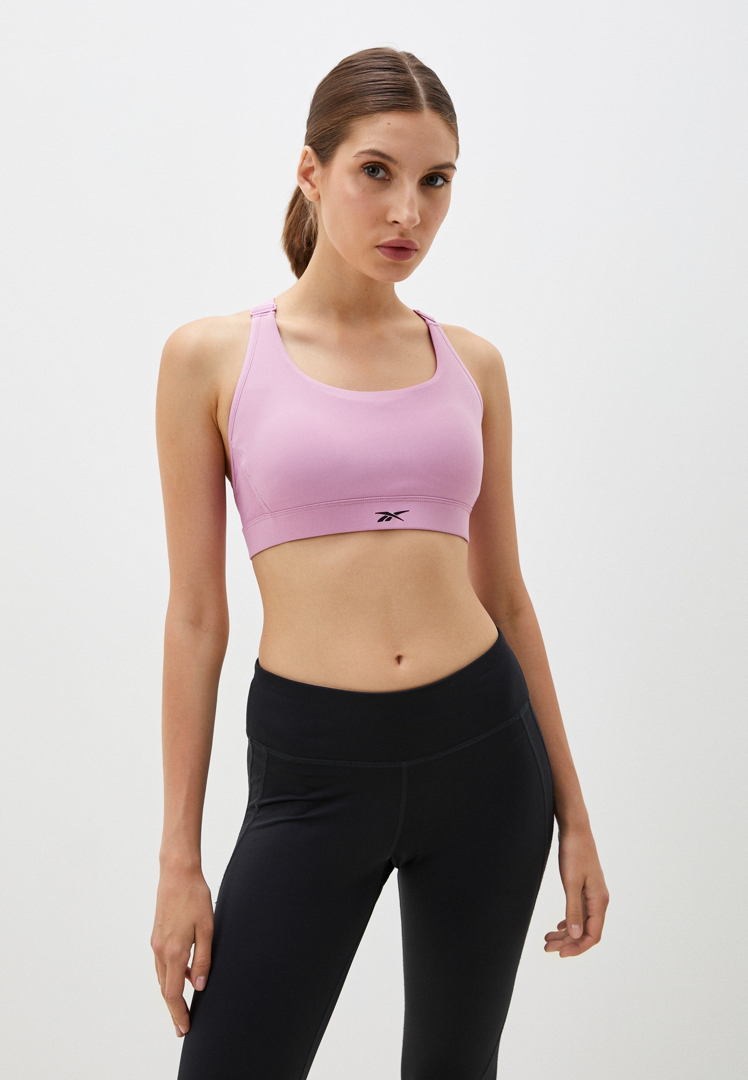 Топ спортивный Reebok LUX HIGH IMPACT BRA, цвет: розовый, RTLADO912201 ...