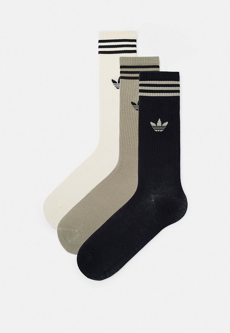 Носки 3 пары adidas Originals CREW SOCK 3P, цвет: бежевый, RTLADO917601 ...