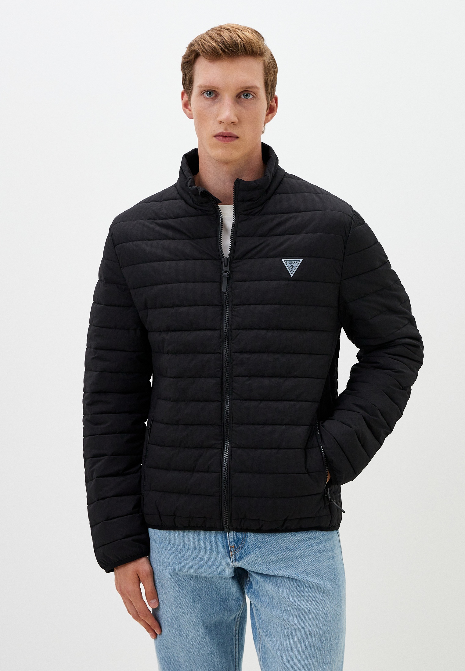 Куртка утепленная Guess, цвет: черный, RTLADP034801 — купить в интернет ...