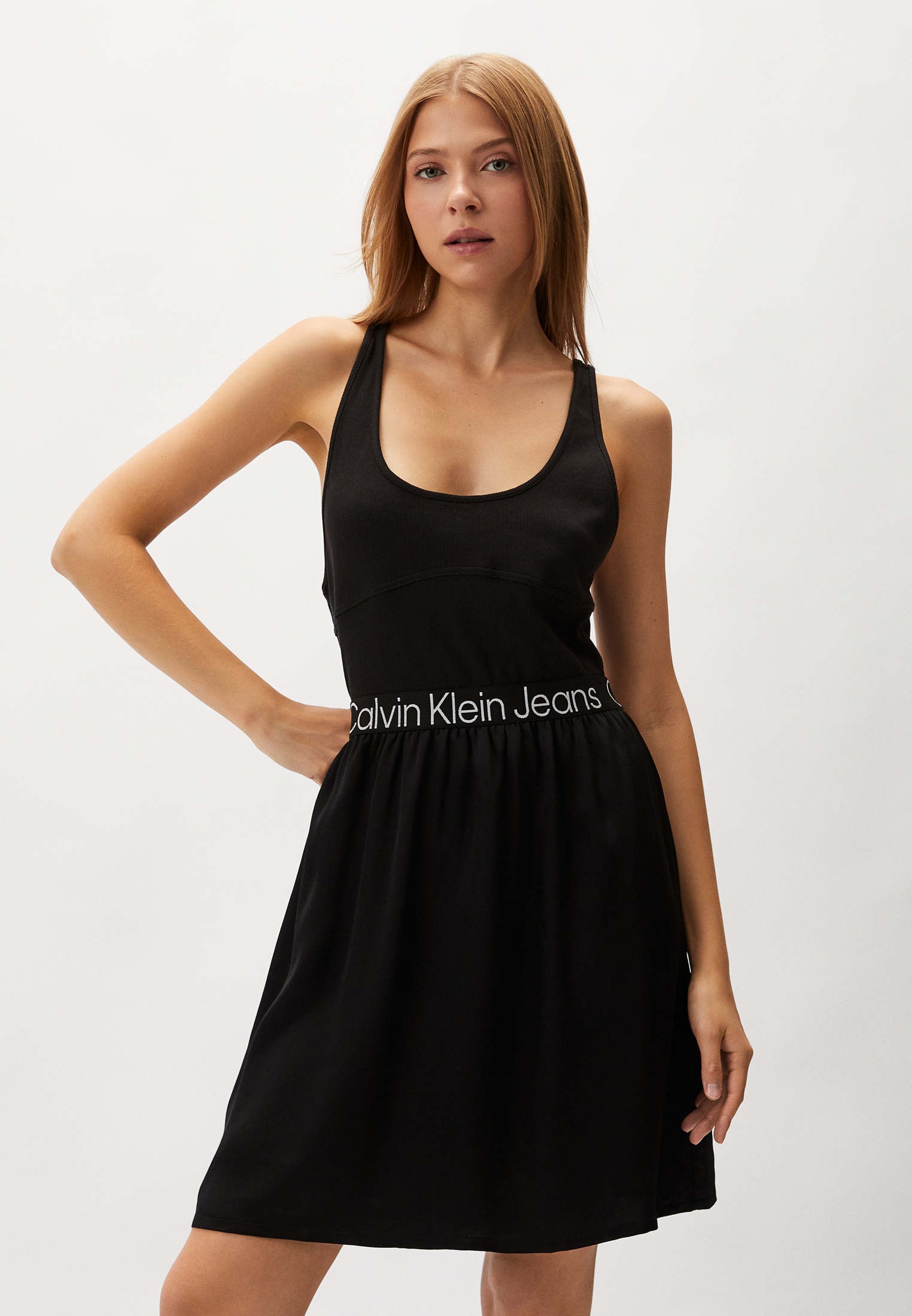 Платье Calvin Klein Jeans, цвет: черный, RTLADP086401 — купить в ...