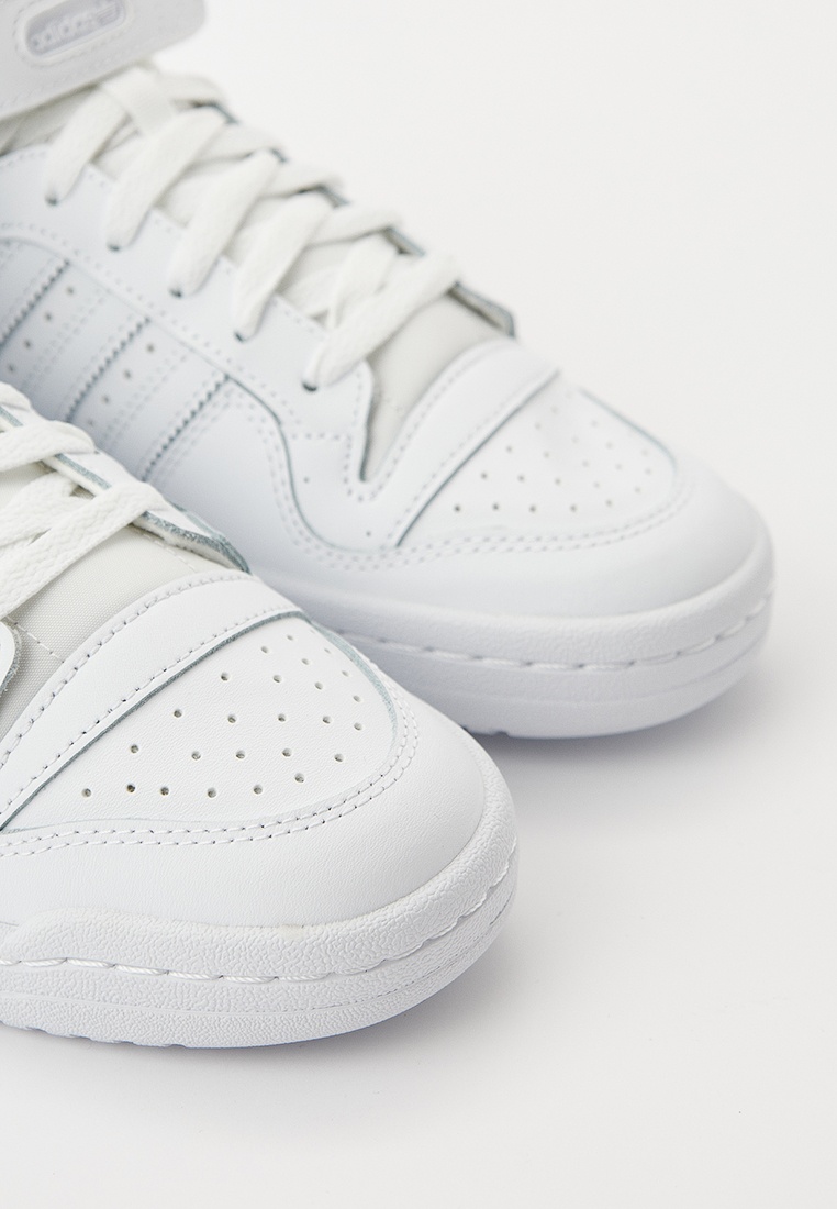 Adidas forum mid triple white sale
