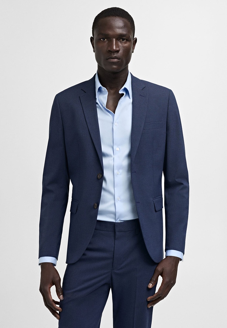 Пиджак Mango Man PARIS, цвет: синий, RTLADP216901 — купить в интернет ...