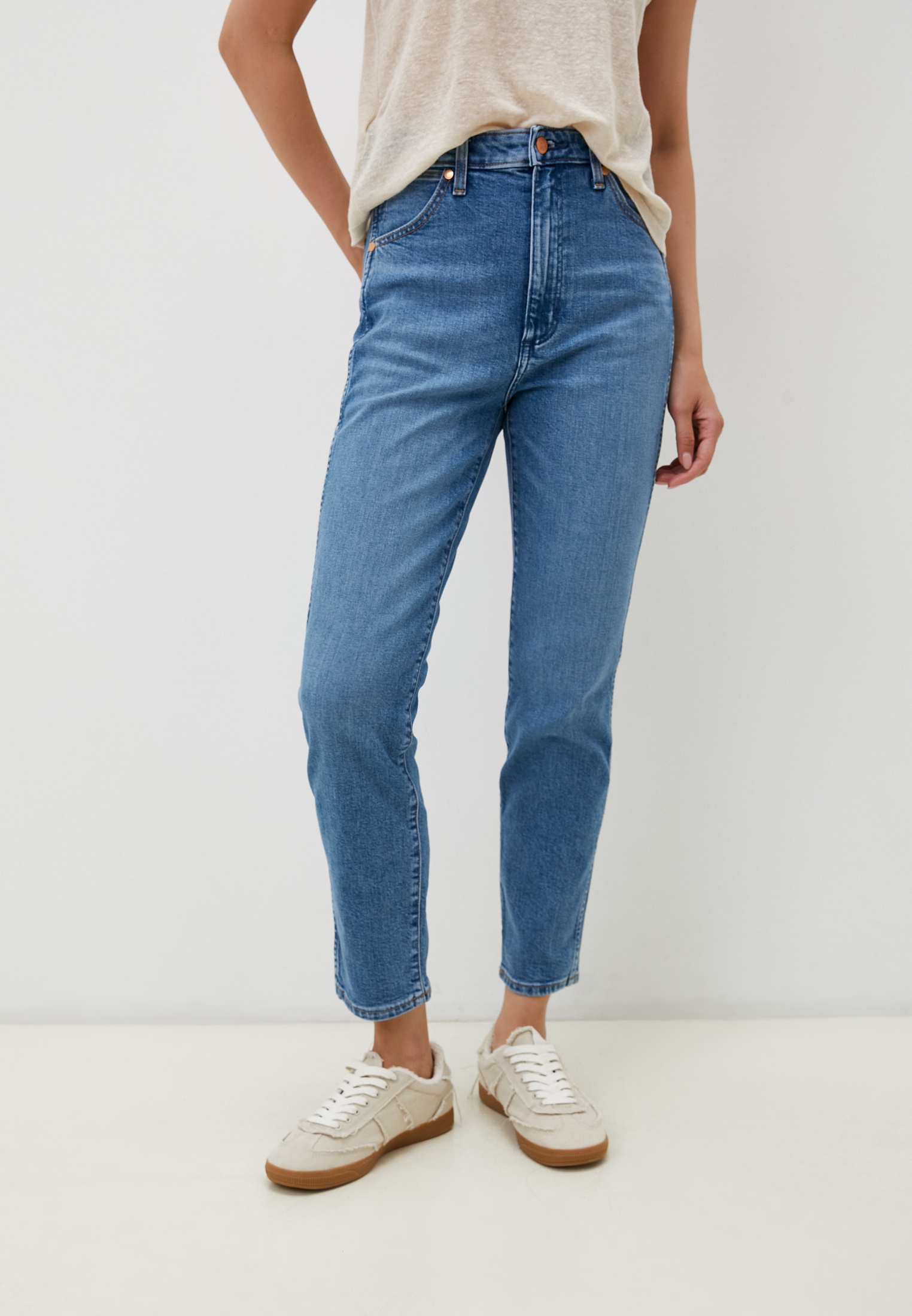 Джинсы Wrangler, цвет: голубой, RTLADP298401 — купить в интернет ...