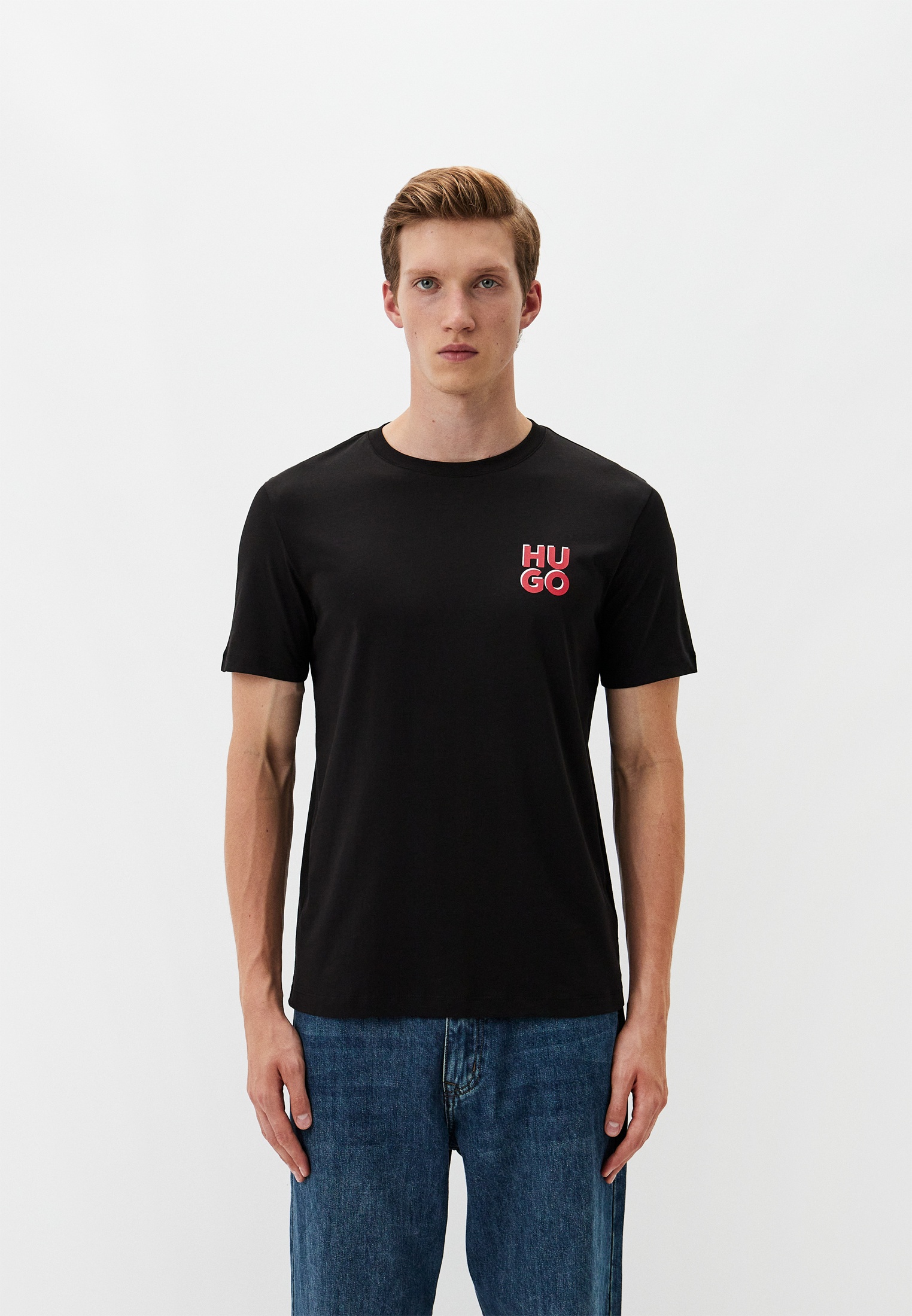 Футболка Hugo Dimoniti, цвет: черный, RTLADP344801 — купить в интернет ...
