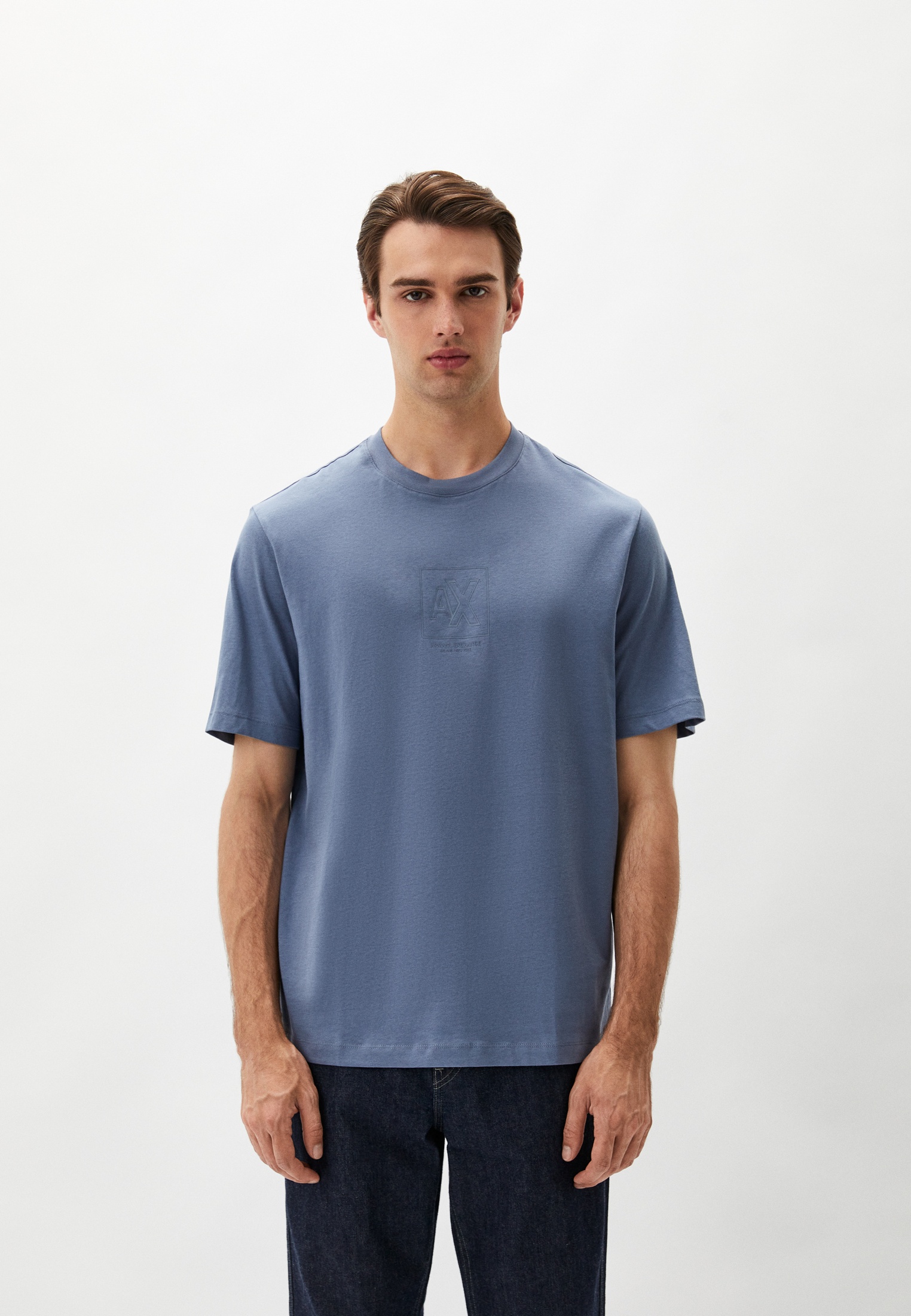 Футболка Armani Exchange, цвет: синий, RTLADP358801 — купить в интернет ...
