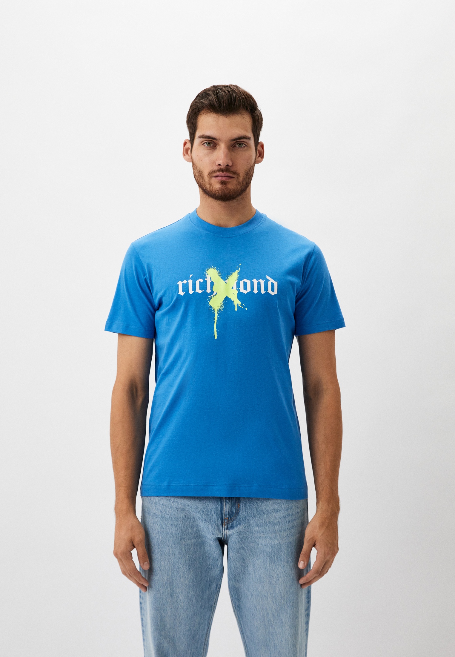 Футболка Richmond X, цвет: синий, RTLADP380801 — купить в интернет ...
