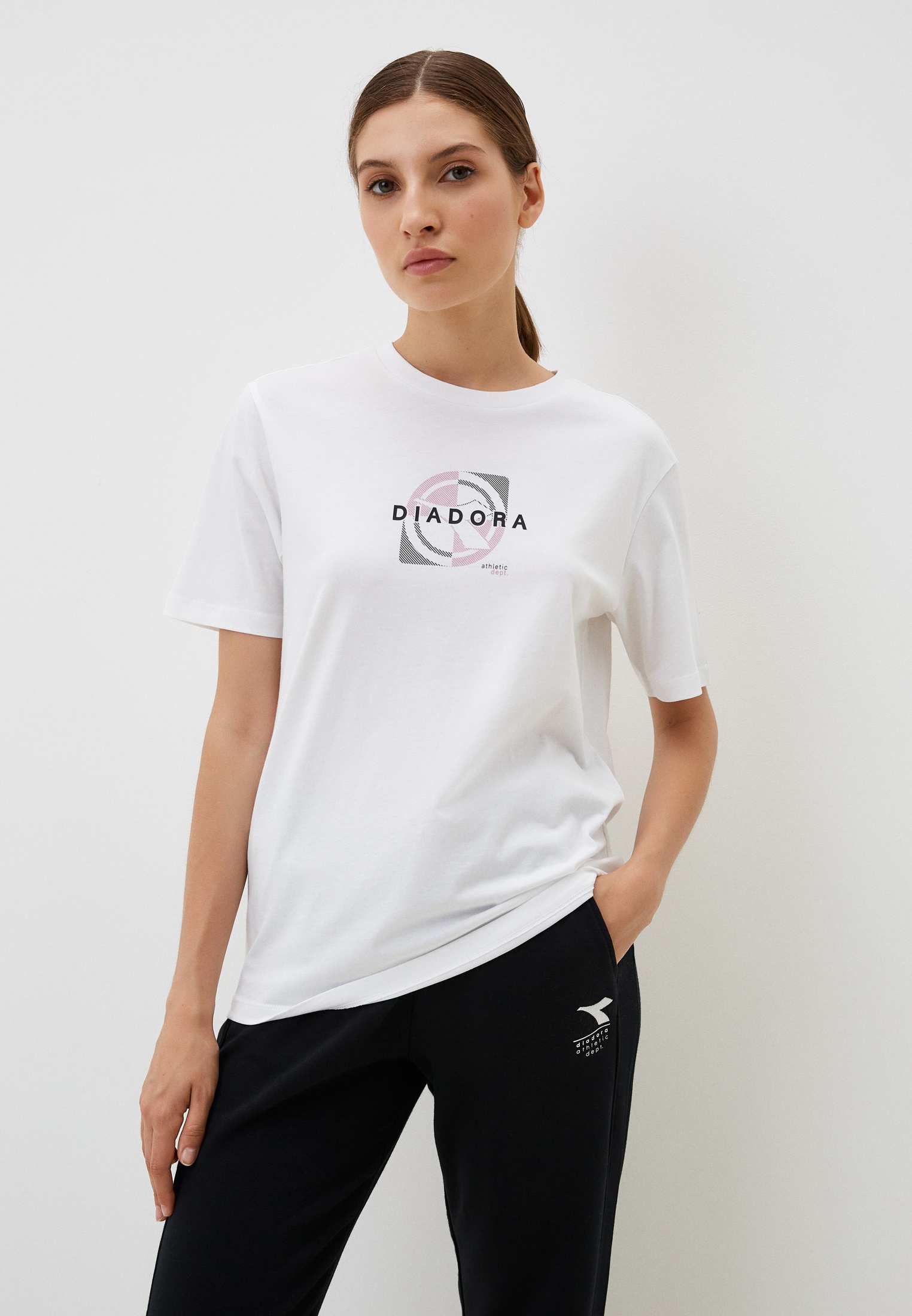 Diadora L. T SHIRT TWO TIMES DIADORA RTLADP391001 Lamoda