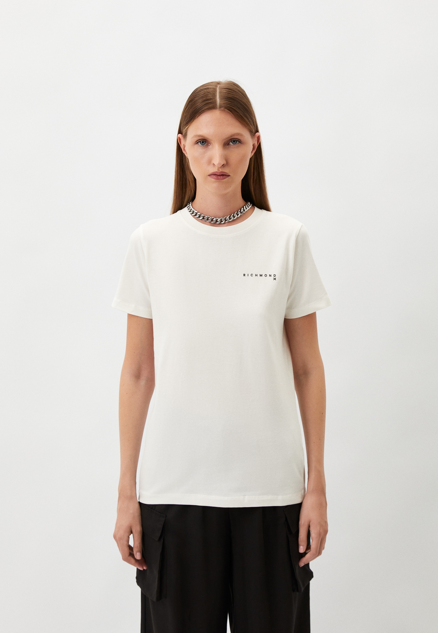 Футболка Richmond X, цвет: белый, RTLADP406301 — купить в интернет ...