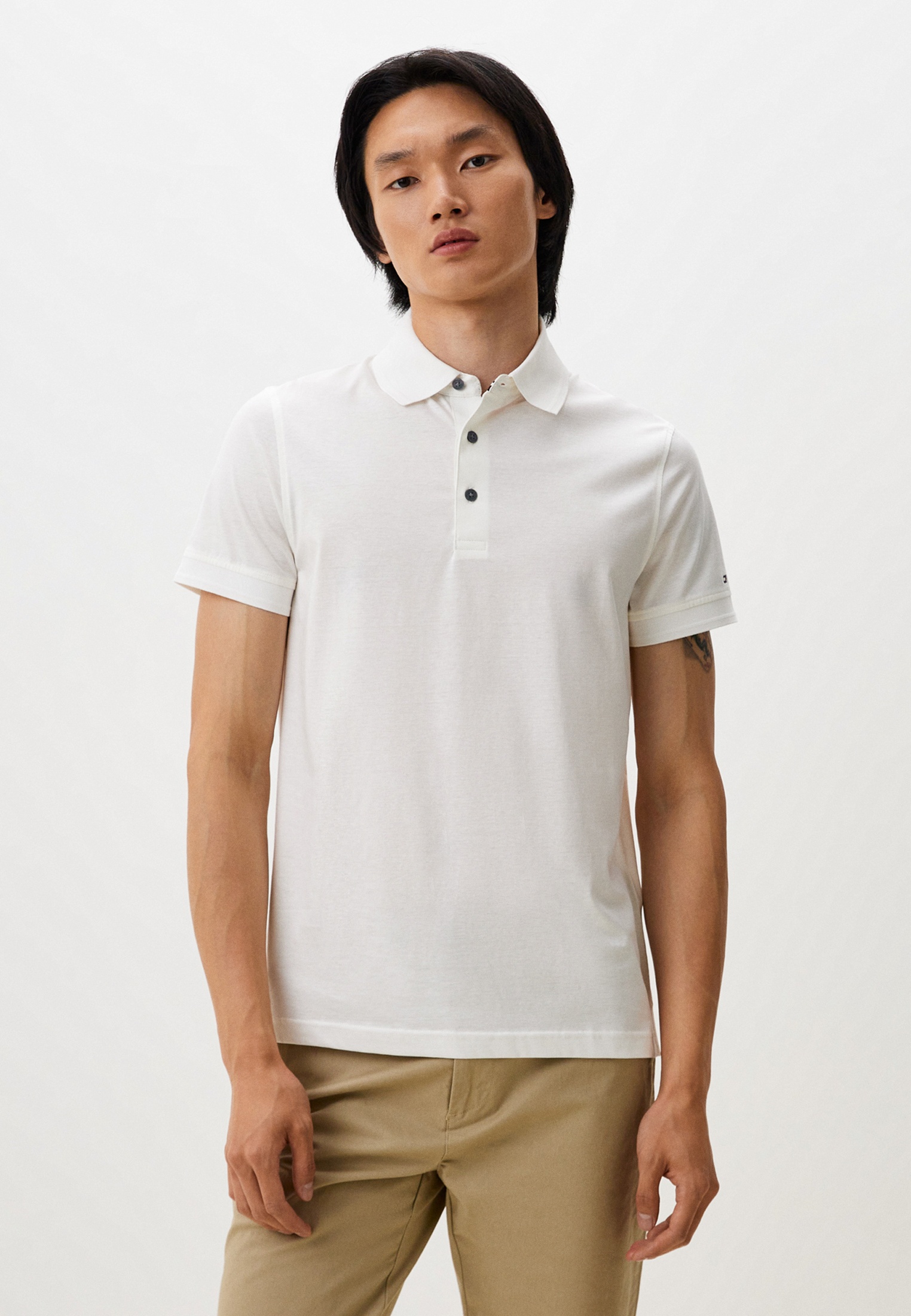 Поло Tommy Hilfiger, цвет: белый, RTLADP689901 — купить в интернет ...
