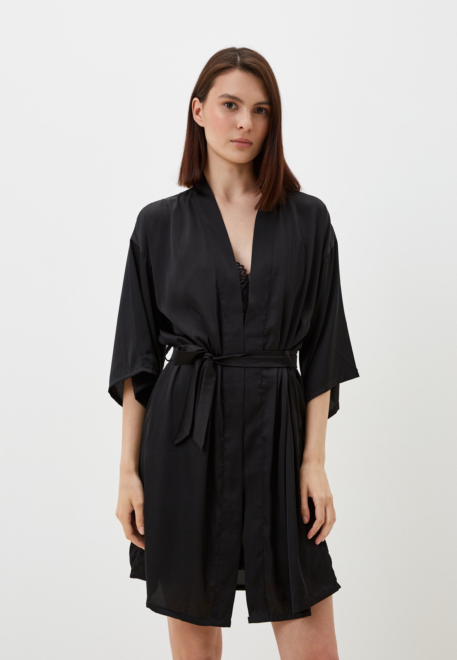 Халат и сорочка ночная Fielsi, цвет: черный, RTLADP836801 — купить в ...