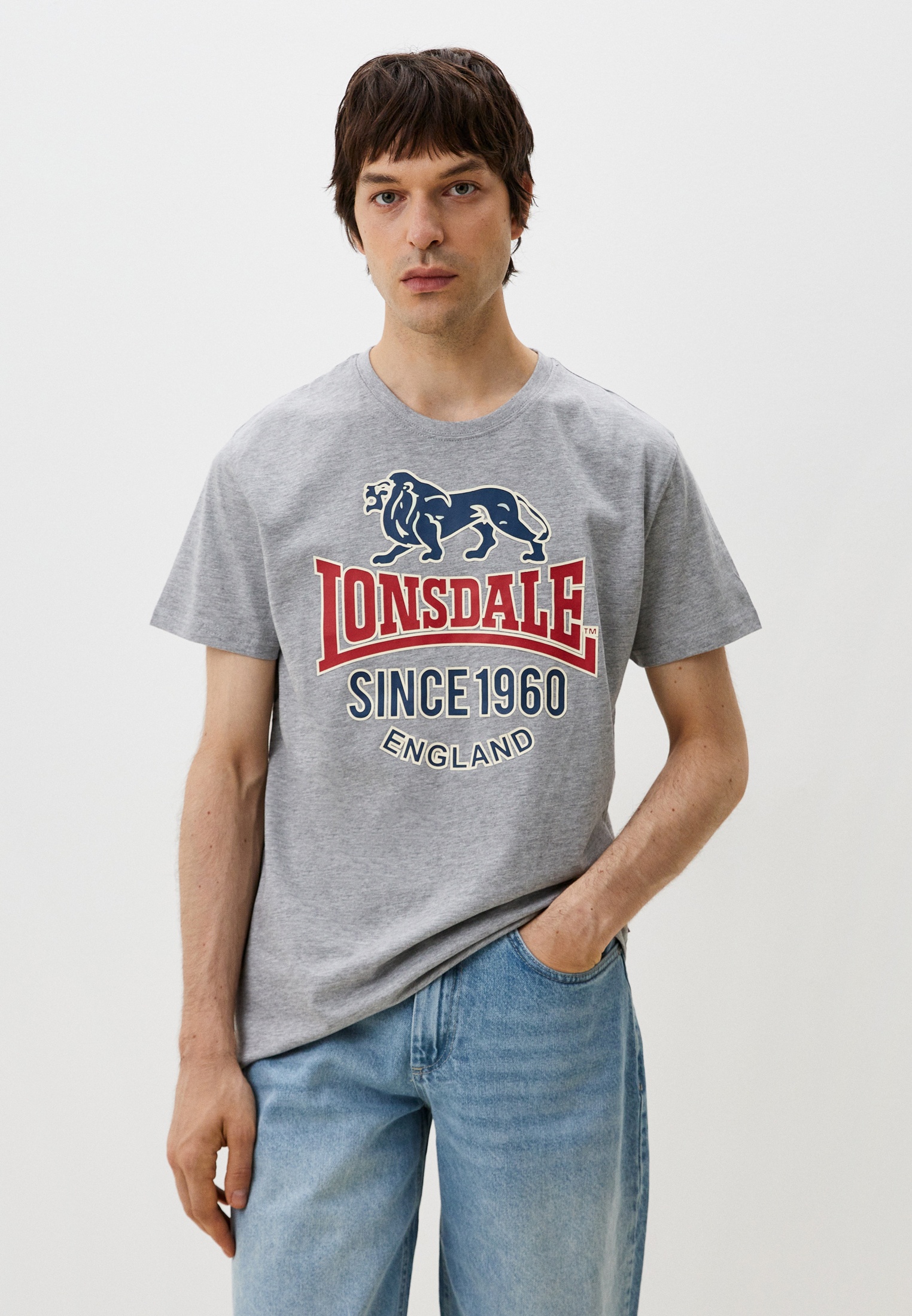 Lonsdale Camiseta De Manga Corta Gonfirth Gris | Traininn