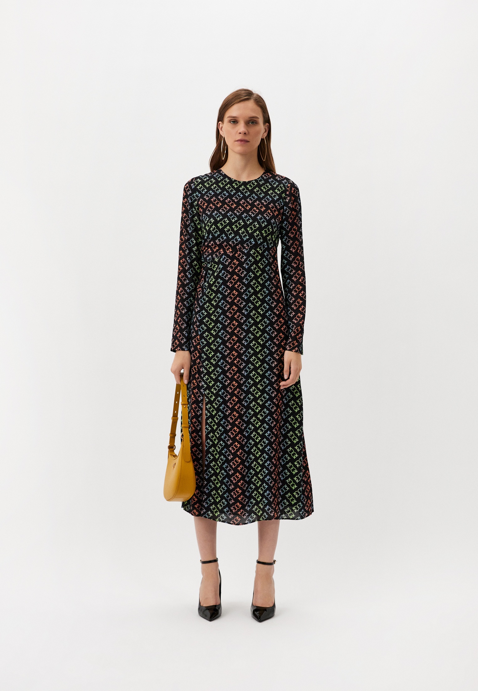 Платье Pinko, цвет: черный, RTLADQ059901 — купить в интернет-магазине ...