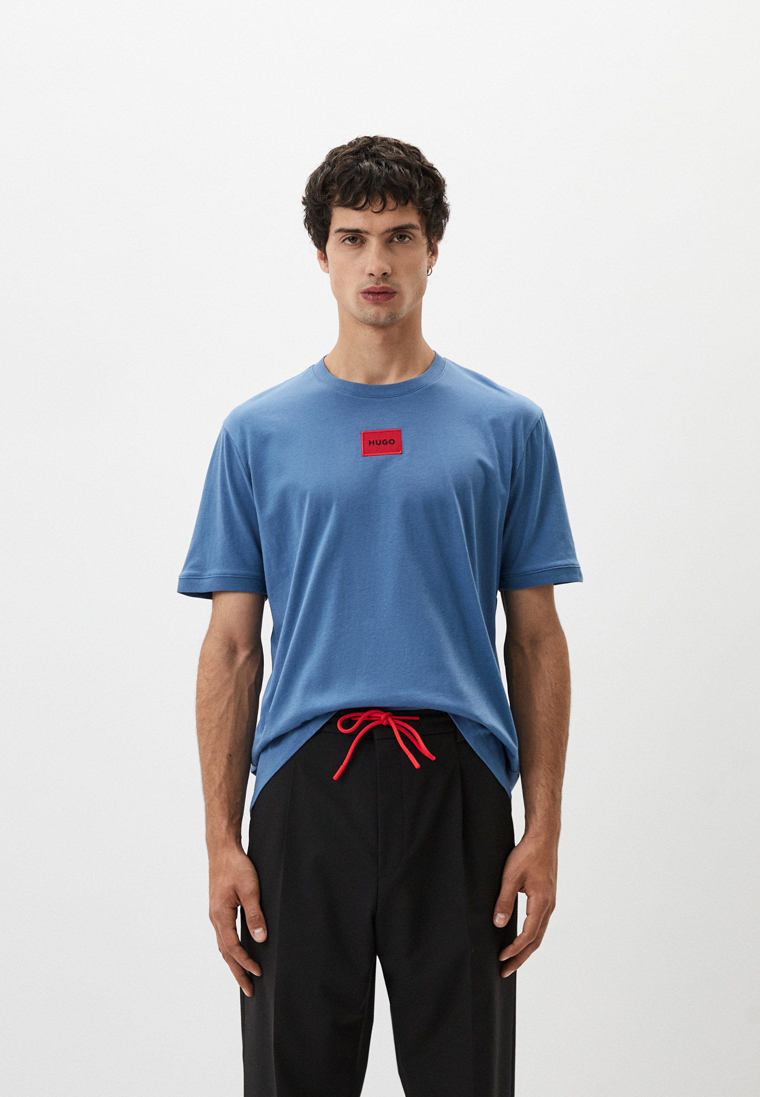 Футболка Hugo Diragolino212, цвет: голубой, RTLADQ100101 — купить в ...