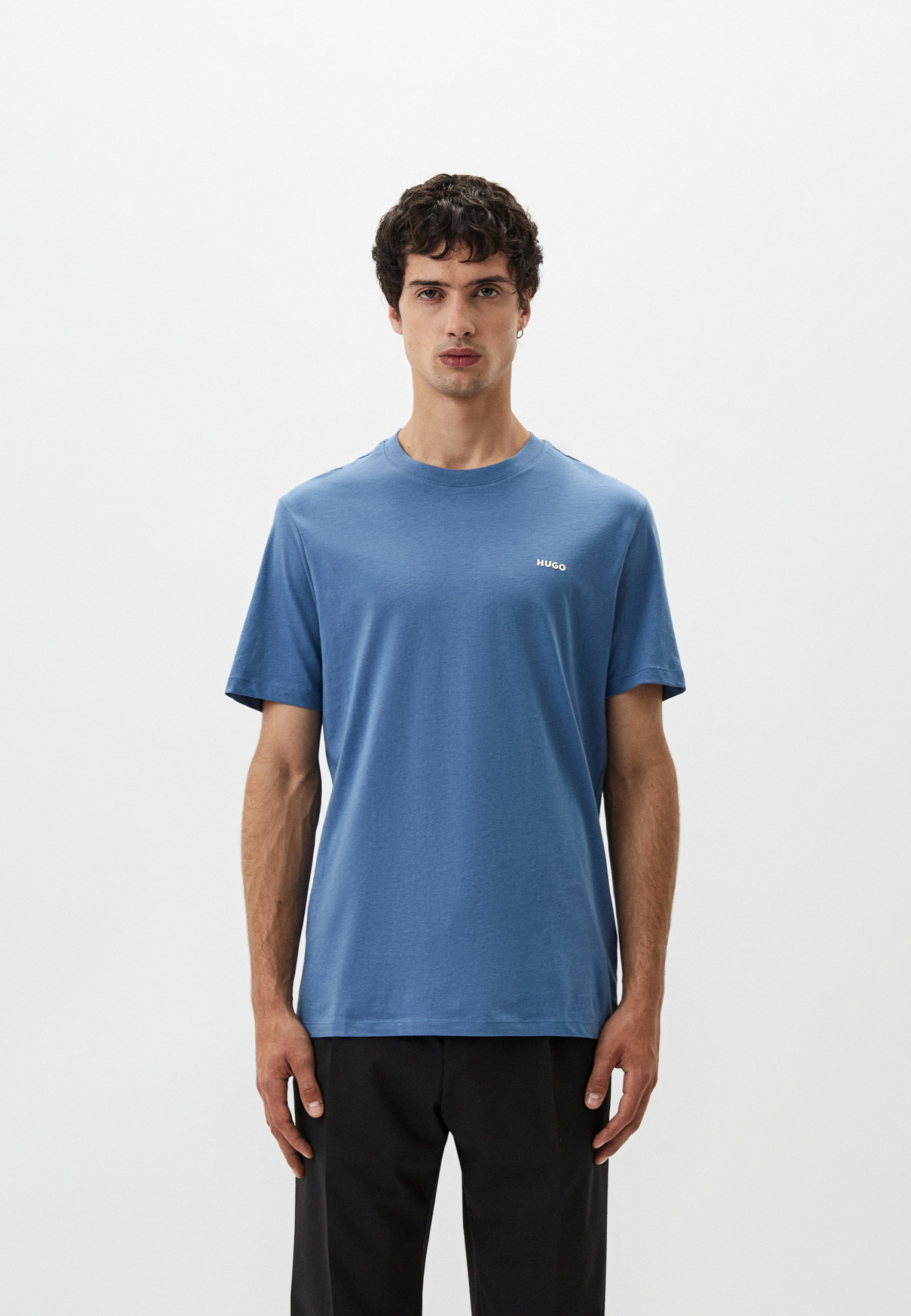 Футболка Hugo Dero222, цвет: голубой, RTLADQ100301 — купить в интернет ...
