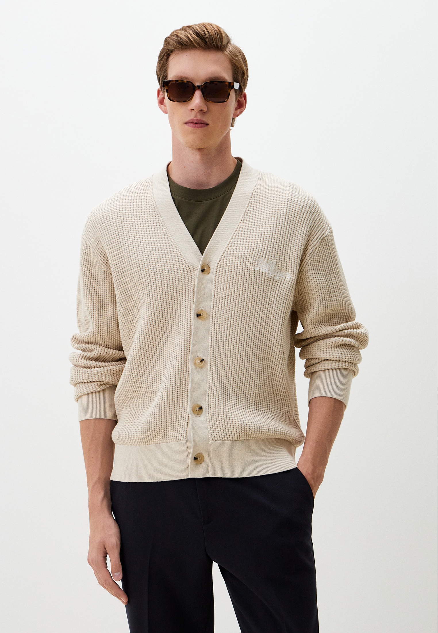 Кардиган Tommy Hilfiger, цвет: бежевый, RTLADQ255701 — купить в ...