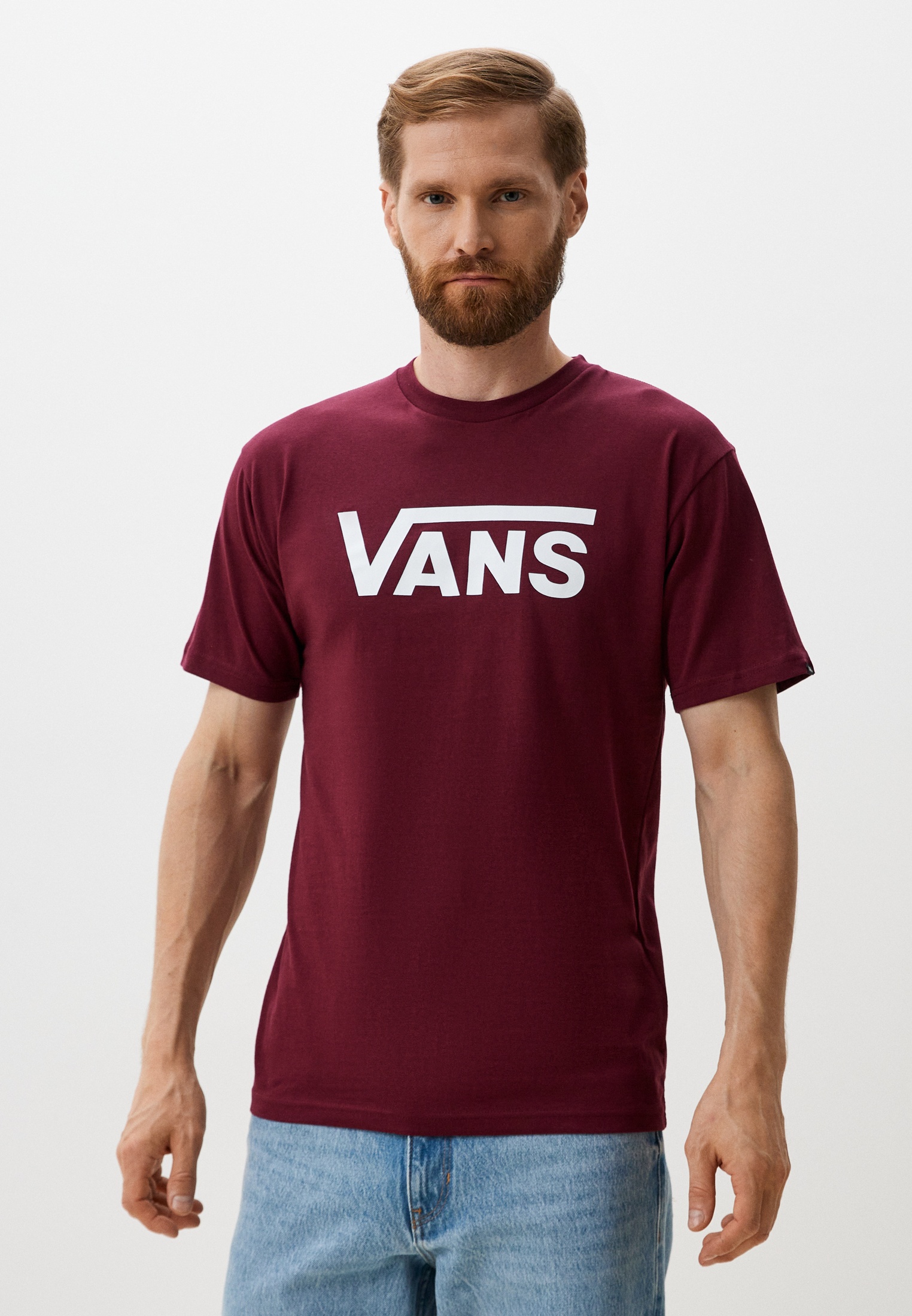 Футболка Vans MN VANS CLASSIC, цвет: бордовый, RTLADQ877901 — купить в ...