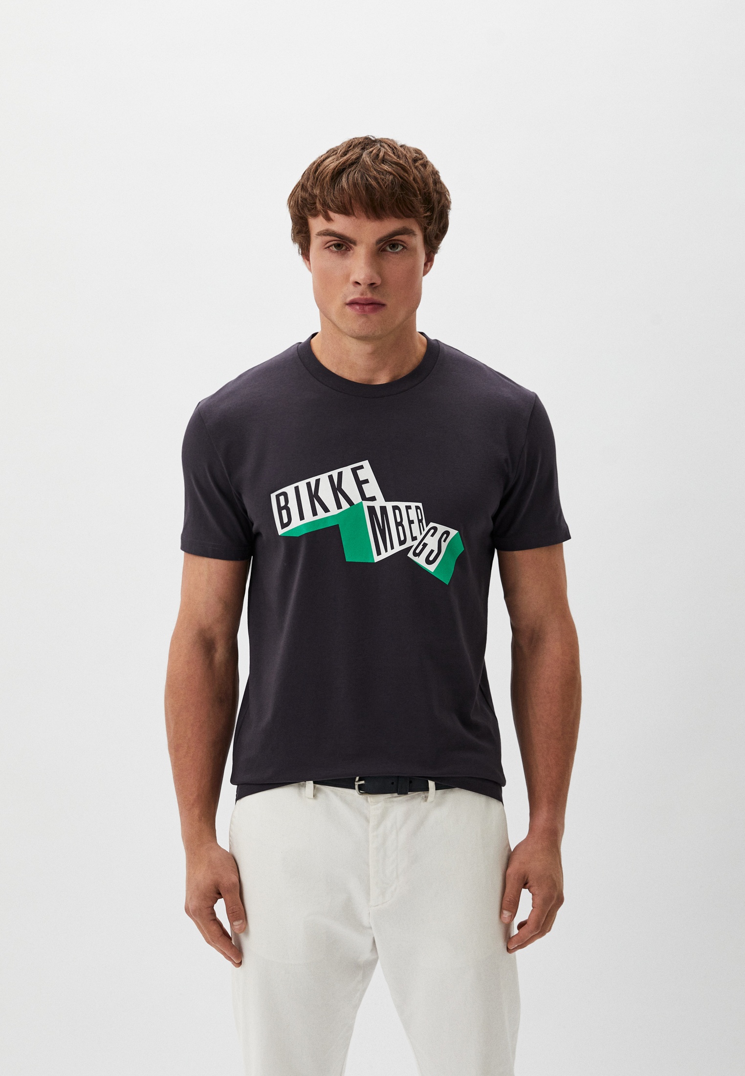 Футболка Bikkembergs, цвет: синий, RTLADQ887401 — купить в интернет ...