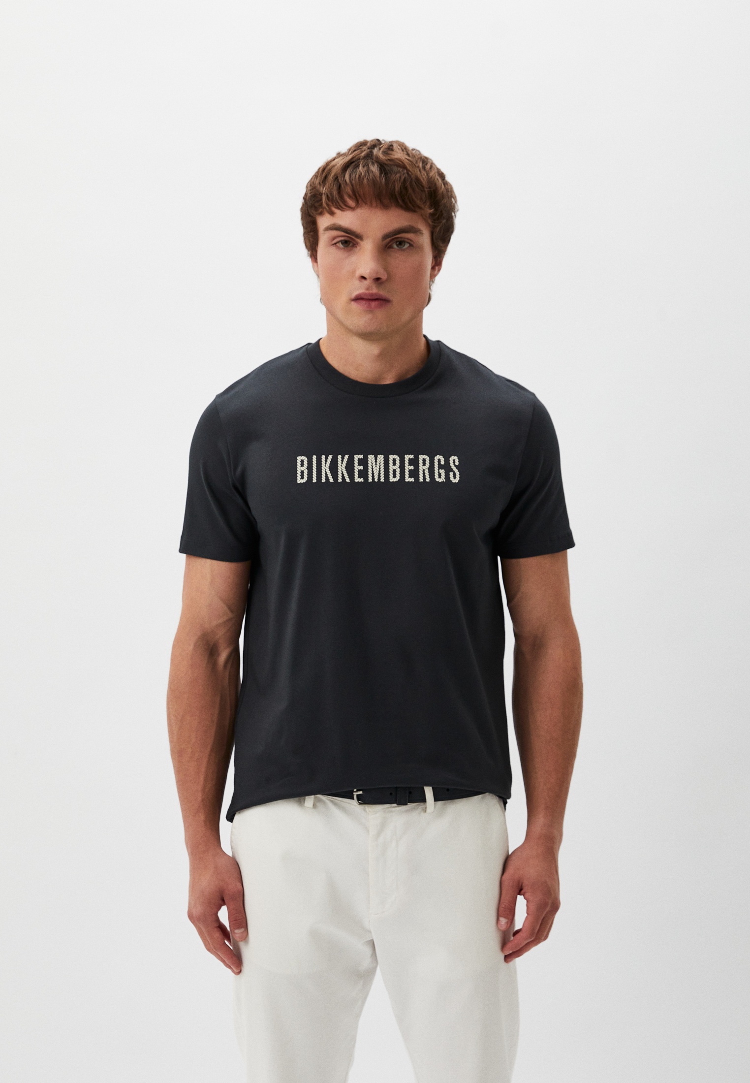 Футболка Bikkembergs, цвет: синий, RTLADQ887901 — купить в интернет ...