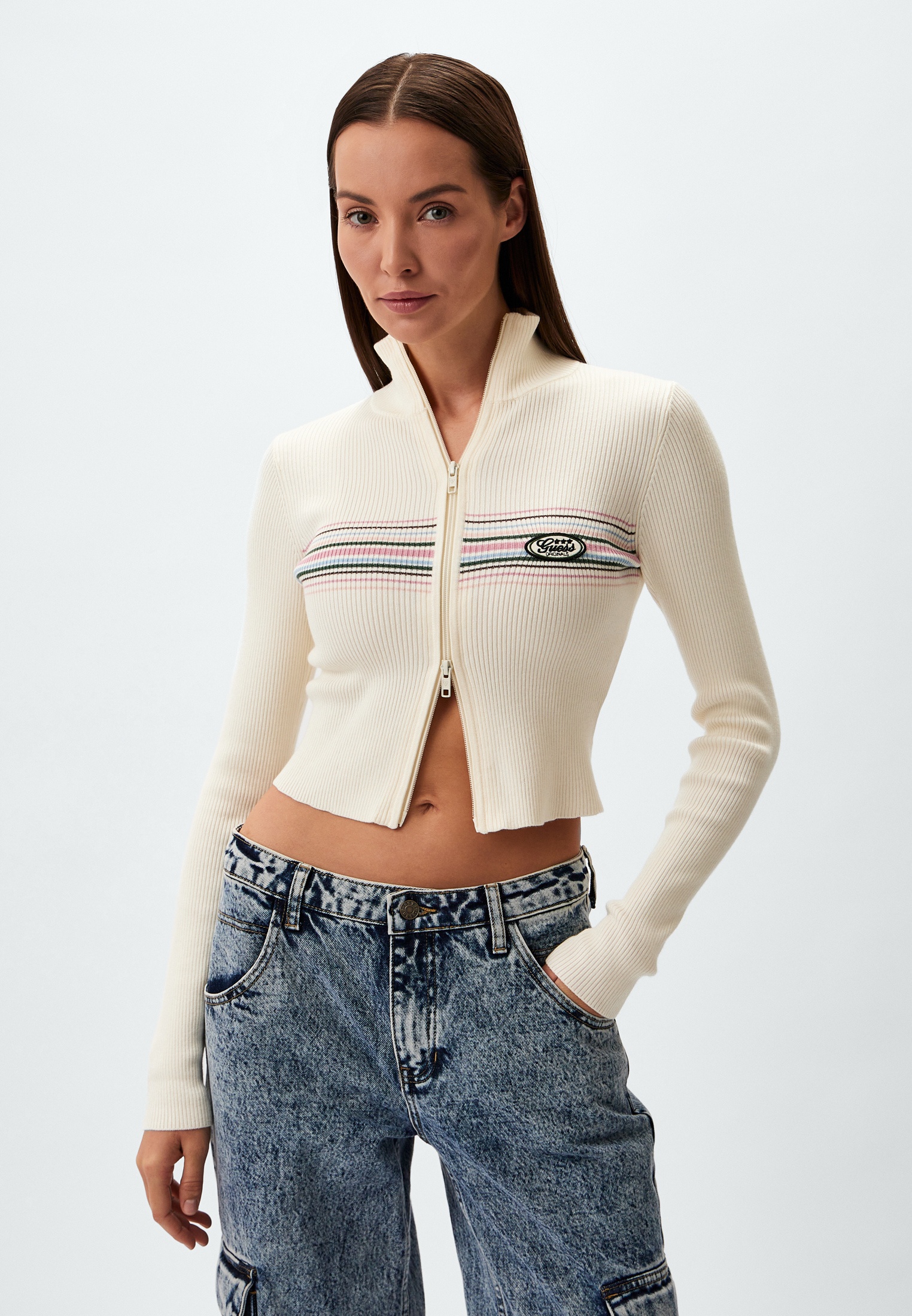 Кардиган Guess GUESS ORIGINAL, цвет: бежевый, RTLADX267401 — купить в ...