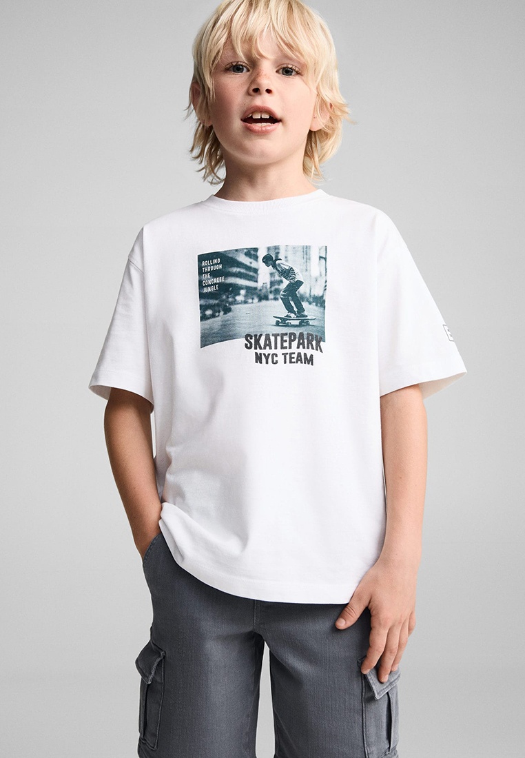 Футболка Mango Kids TEAM, цвет: белый, RTLADR337501 — купить в интернет ...