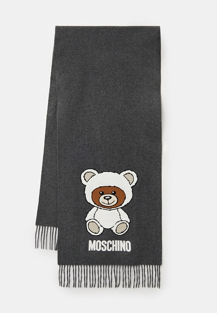 Шарф Moschino, цвет: серый, RTLADR934001 — купить в интернет-магазине ...