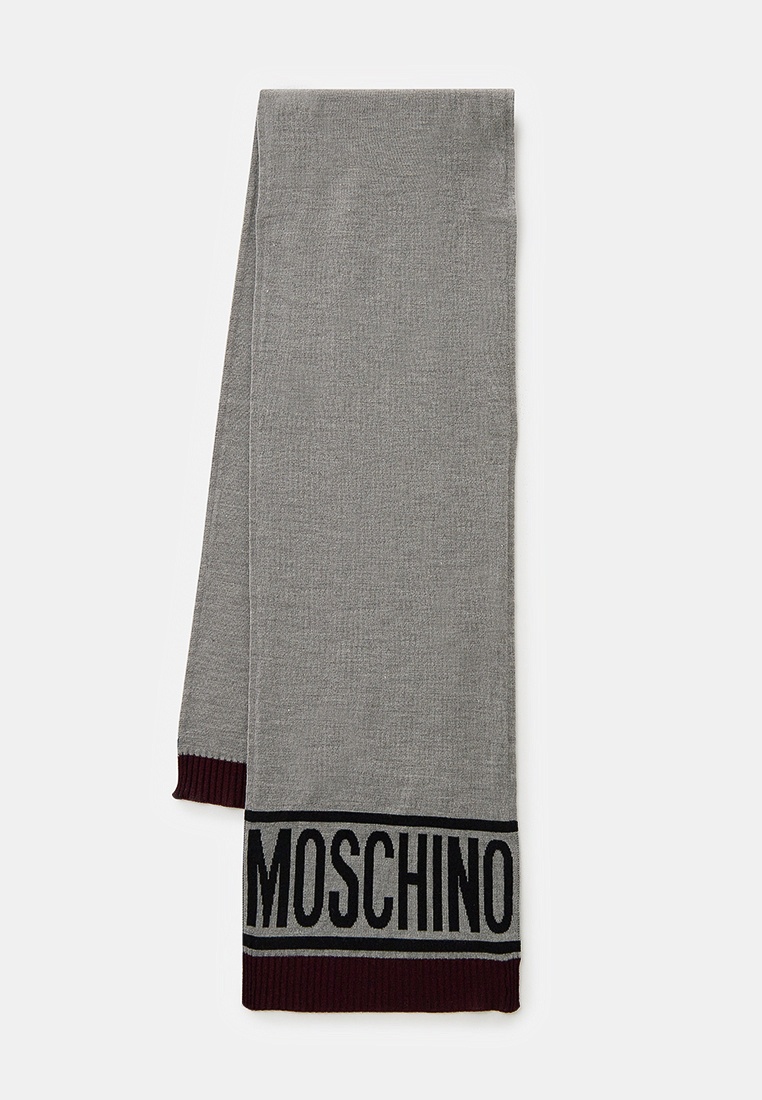 Шарф Moschino, цвет: серый, RTLADR941001 — купить в интернет-магазине ...