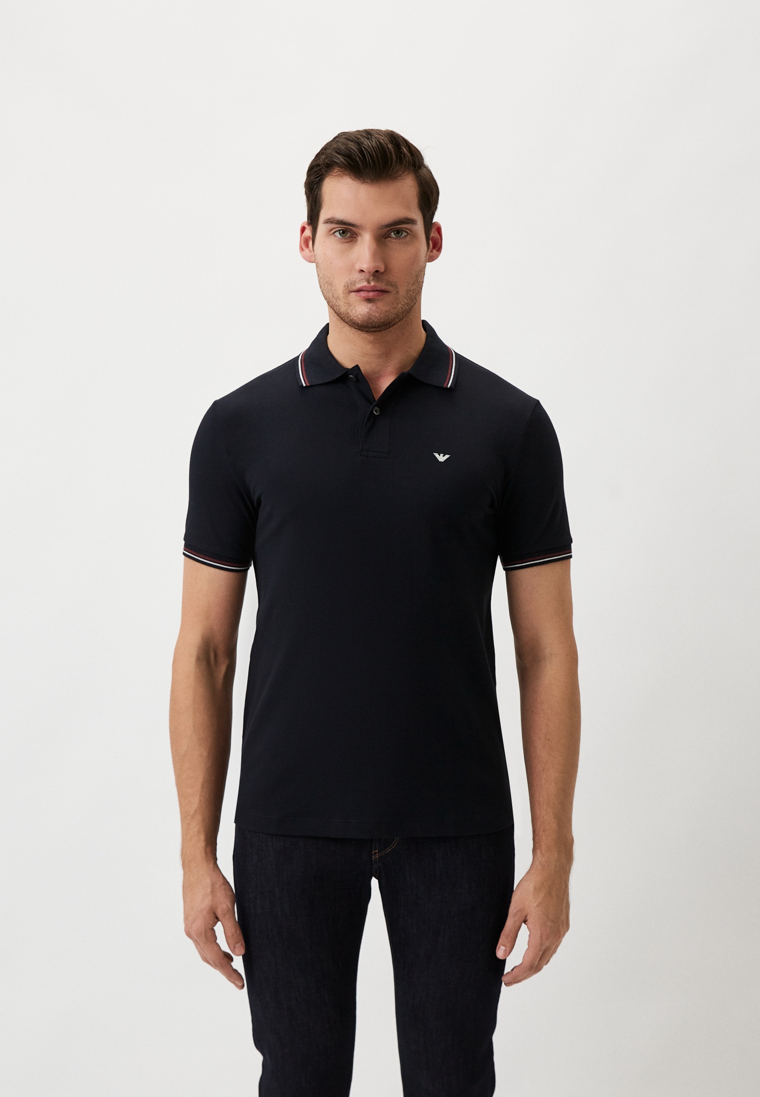 Поло Emporio Armani, цвет: синий, RTLADS302601 — купить в интернет ...