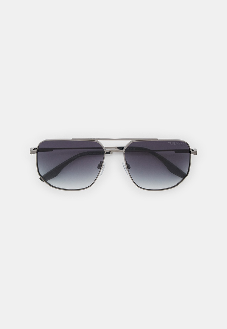 Очки солнцезащитные Trussardi TSM3014 02B, цвет: серый, RTLADS549701 ...