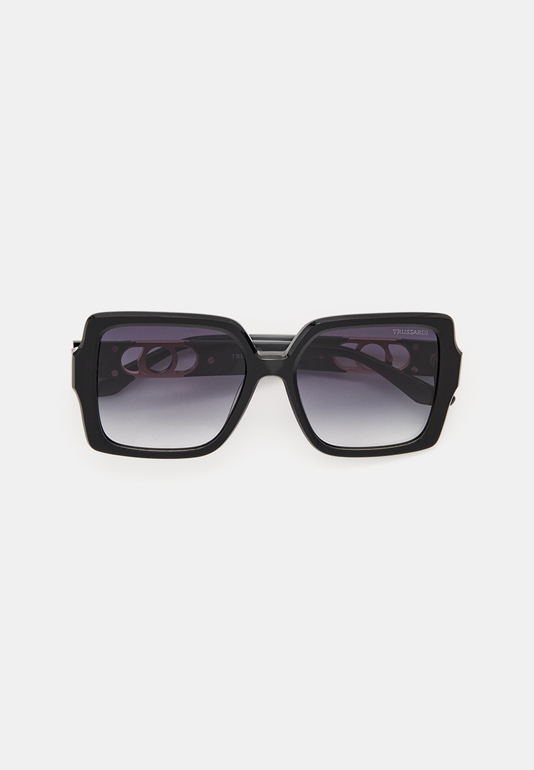 Очки солнцезащитные Trussardi TSW9014 A02, цвет: черный, RTLADS550401 ...