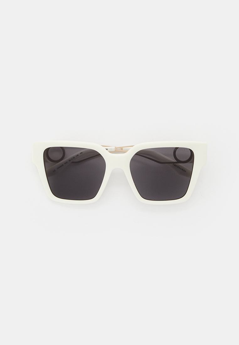 Очки солнцезащитные Trussardi TSW9038 D02, цвет: белый, RTLADS551701 ...