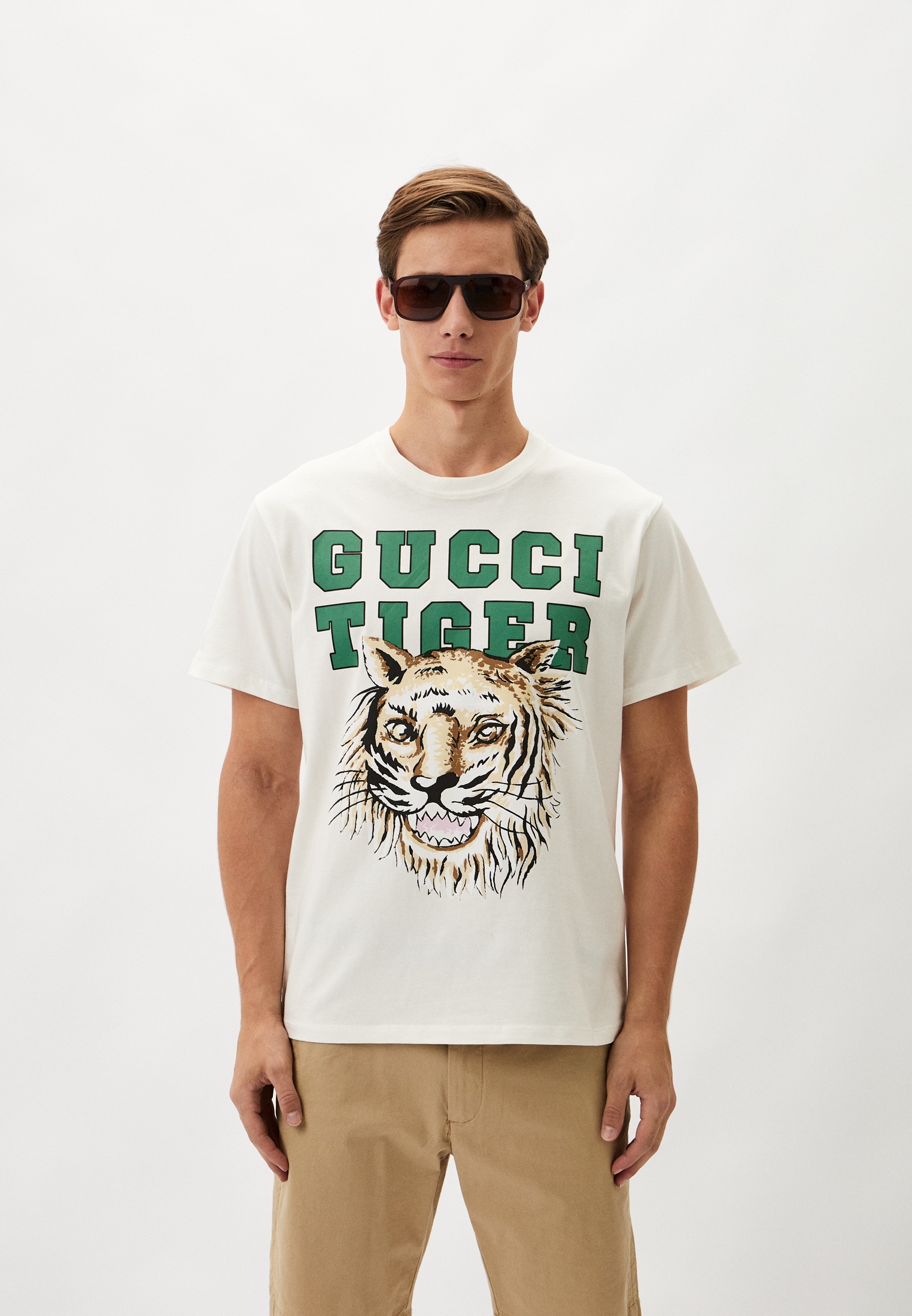 Футболка Gucci, цвет: белый, RTLADS665101 — купить в интернет-магазине ...