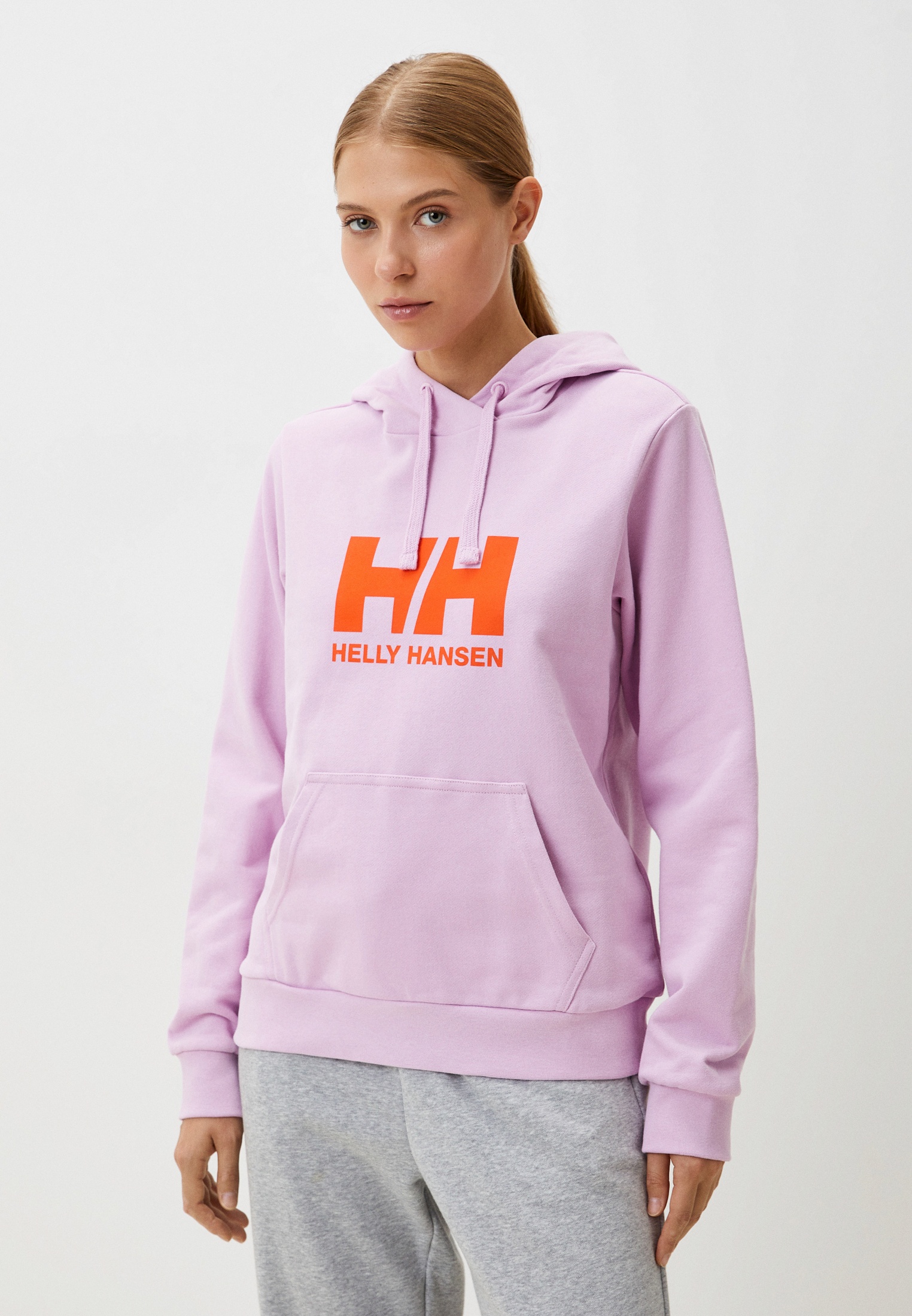 Helly Hansen Logo 2.0 Hoodie – Felpa Con Cappuccio Uomo, Colore Grey Melange, Taglia XL
