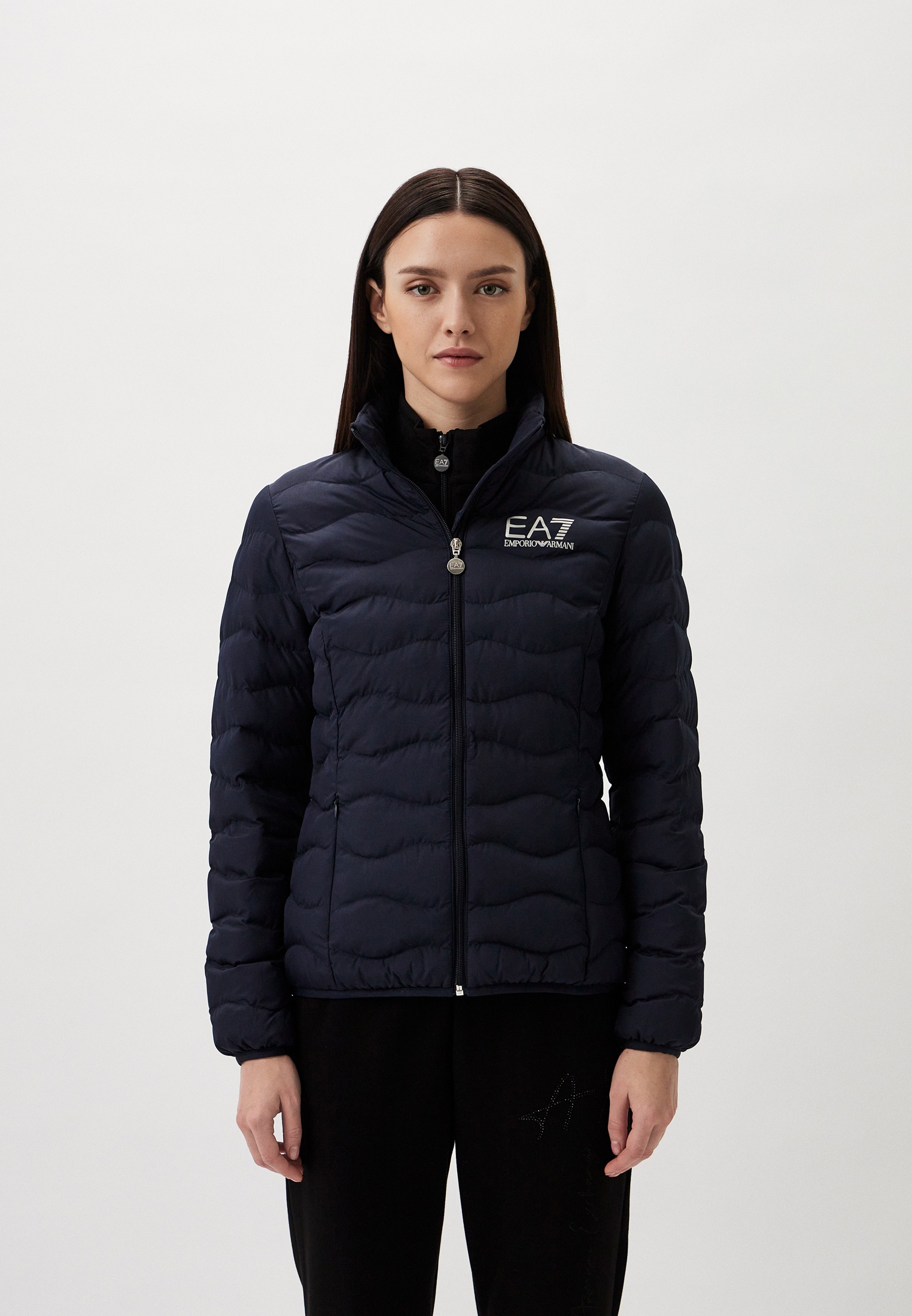 Куртка стеганая EA7 CORE LADY W, цвет: синий, RTLADT285801 — купить в ...