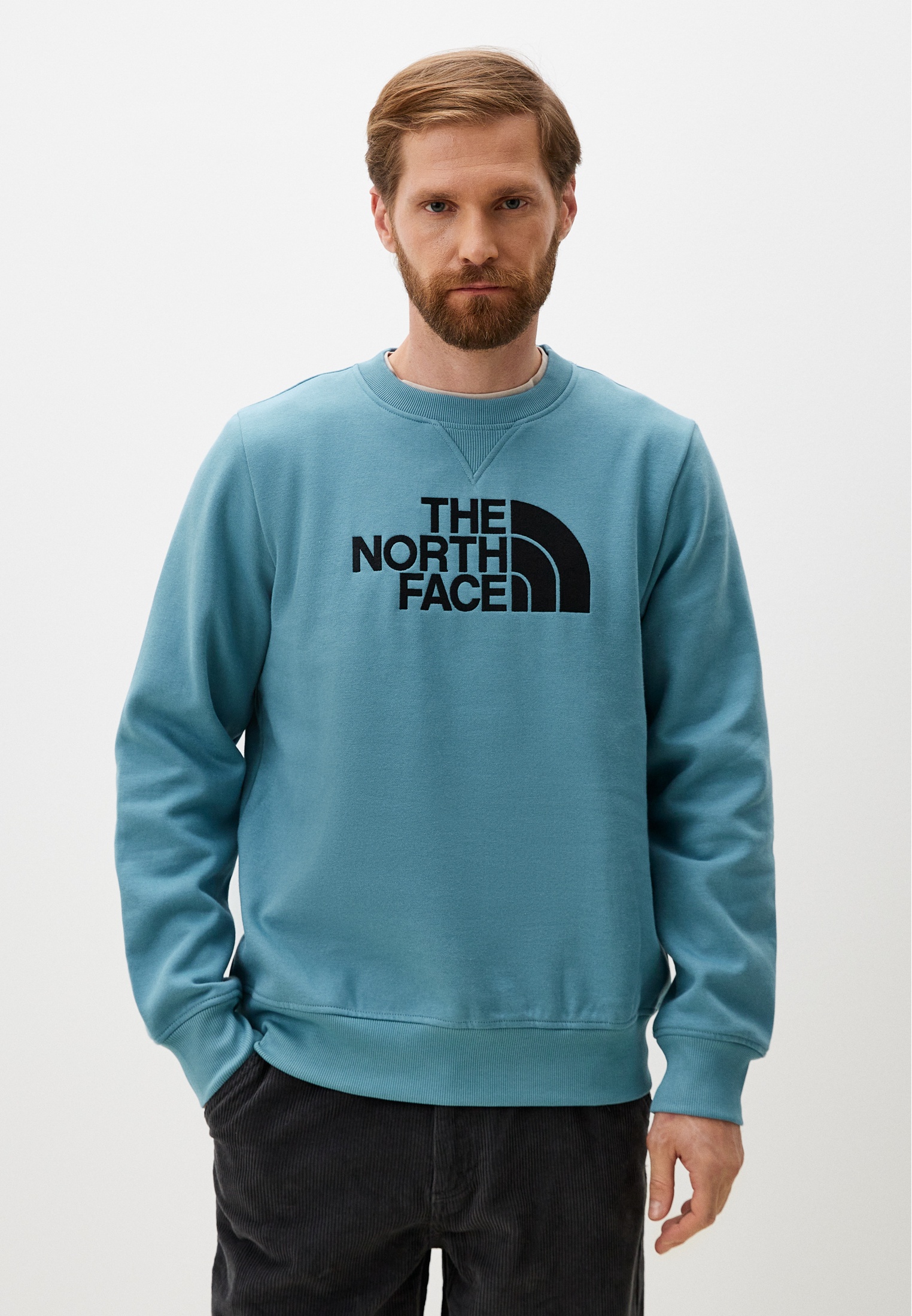 Свитшот The North Face Drew Peak Crew, цвет: бирюзовый, RTLADT736301 ...