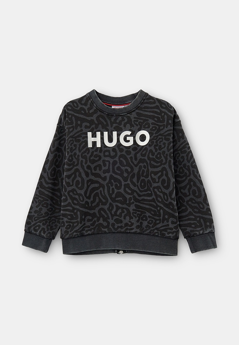 Свитшот Hugo, цвет: серый, RTLADU269601 — купить в интернет-магазине Lamoda