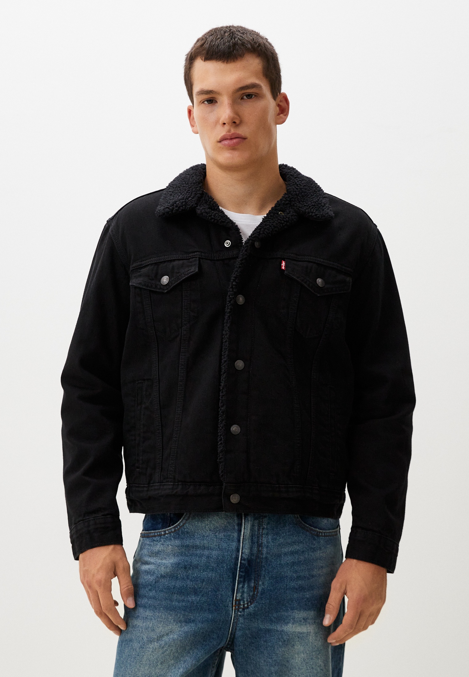 Куртка джинсовая Levi's®, цвет: черный, RTLADU282402 — купить в ...