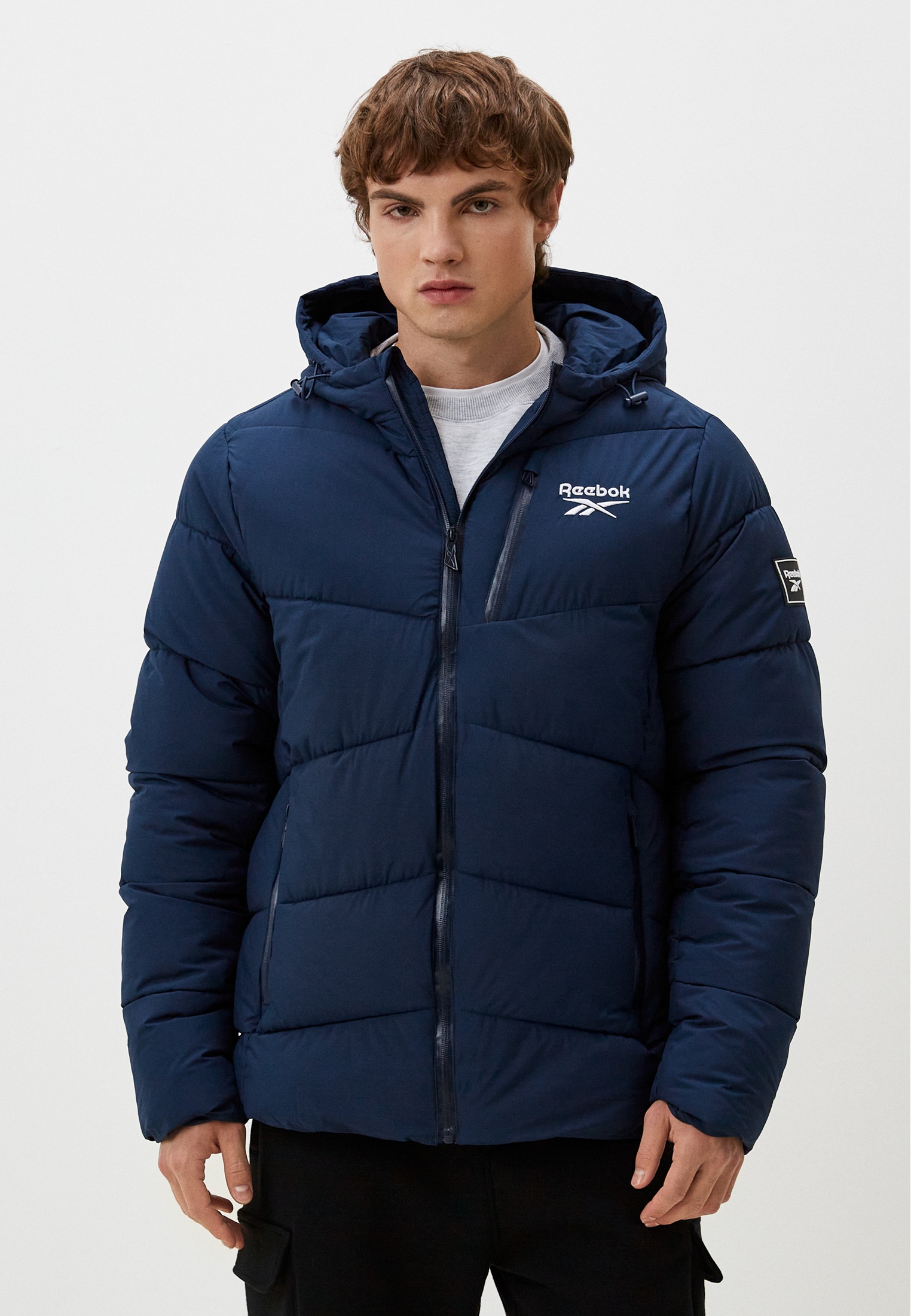 Куртка утепленная Reebok Q4D PUFFER JACKET TECH STYLE, цвет: синий ...