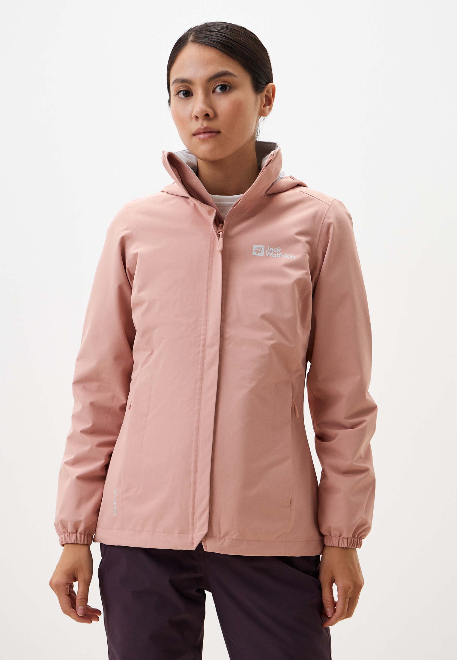Ветровка Jack Wolfskin STORMY POINT 2L JKT, цвет: розовый, RTLADU478301 ...